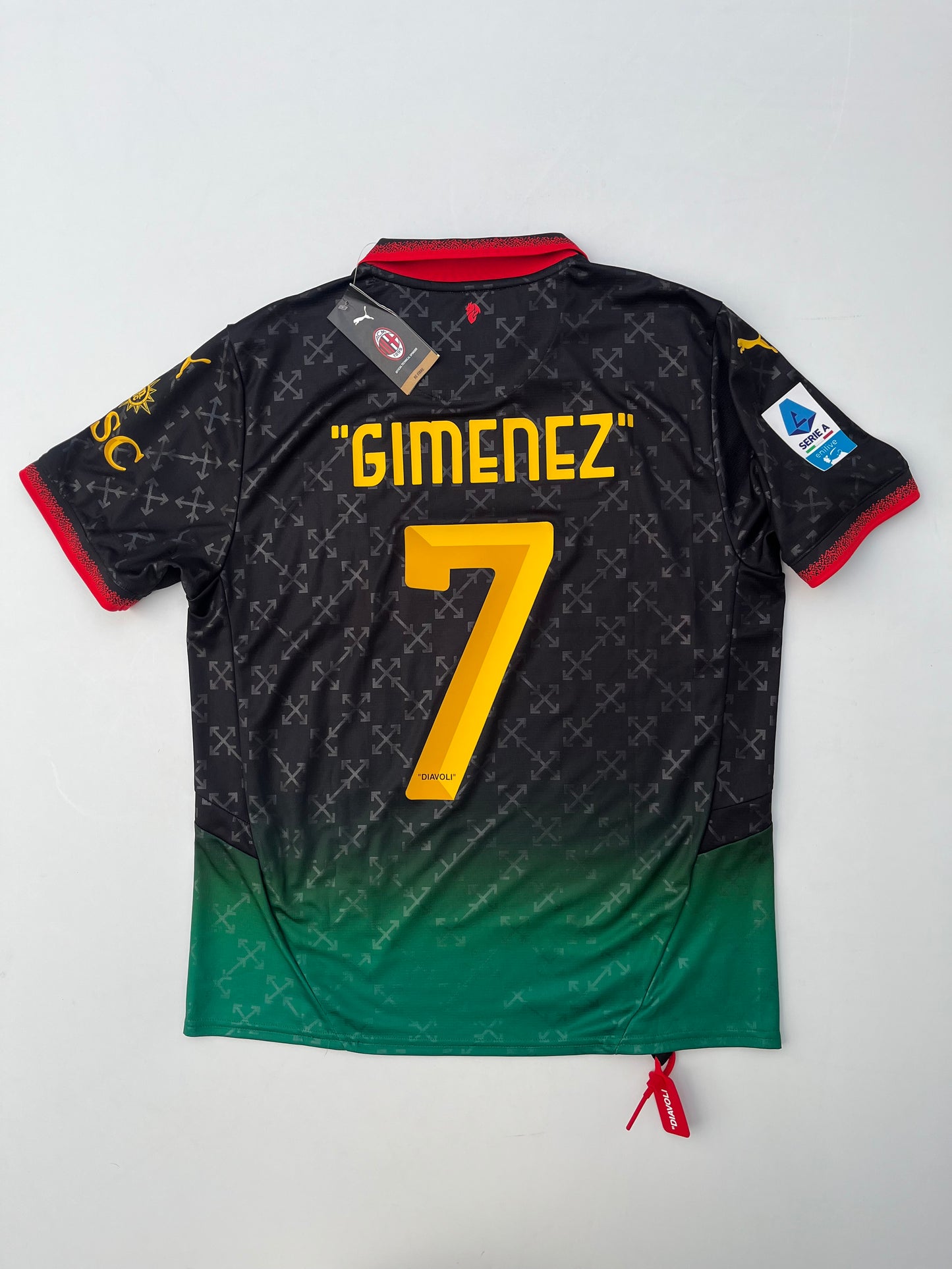 Jersey AC Milan Cuarta 2024 2025 OFF White Santiago Giménez (L)