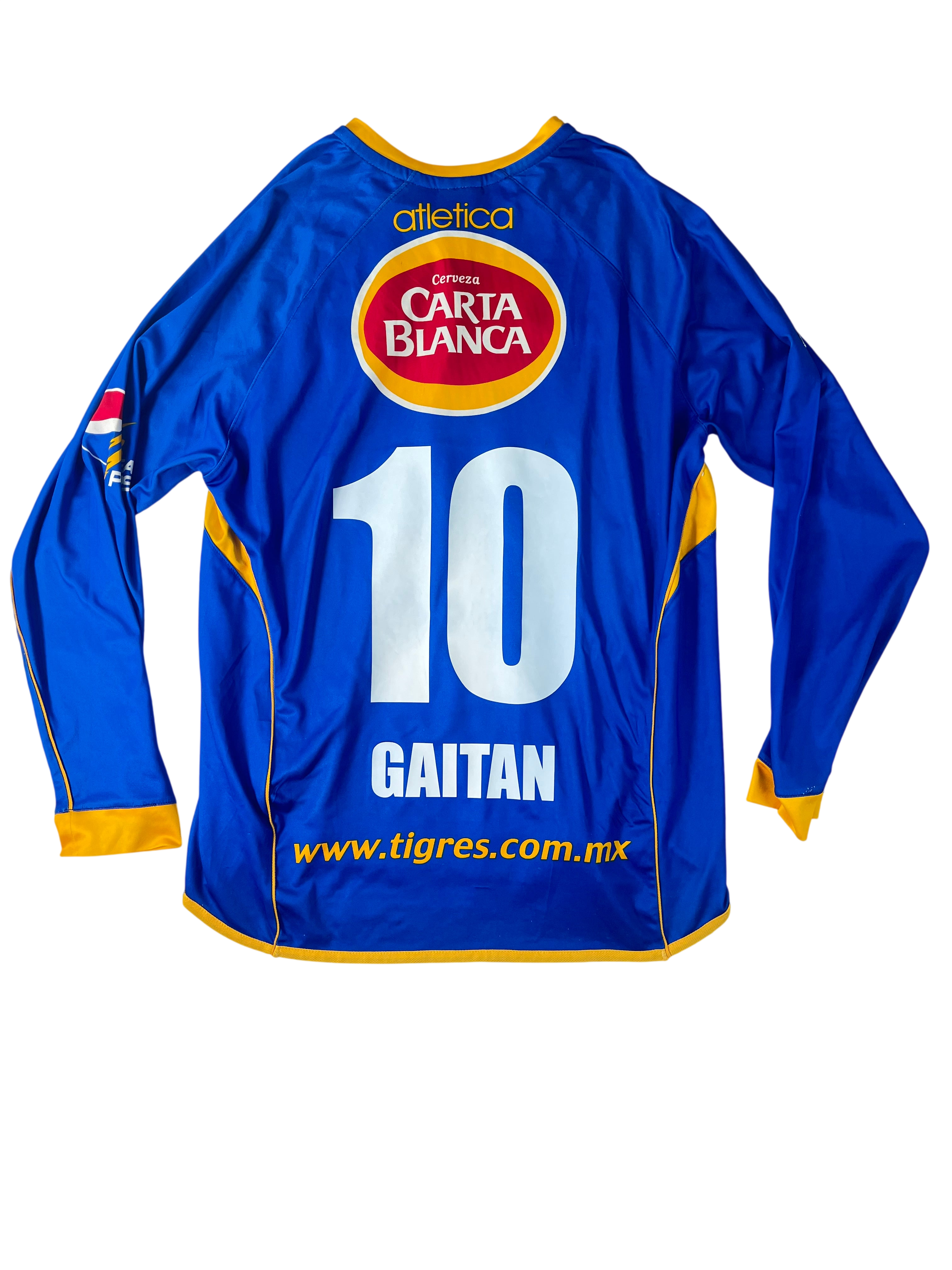 Jersey Tigres Visita 2002 2003 Manga Larga Walter Gaitán (L)