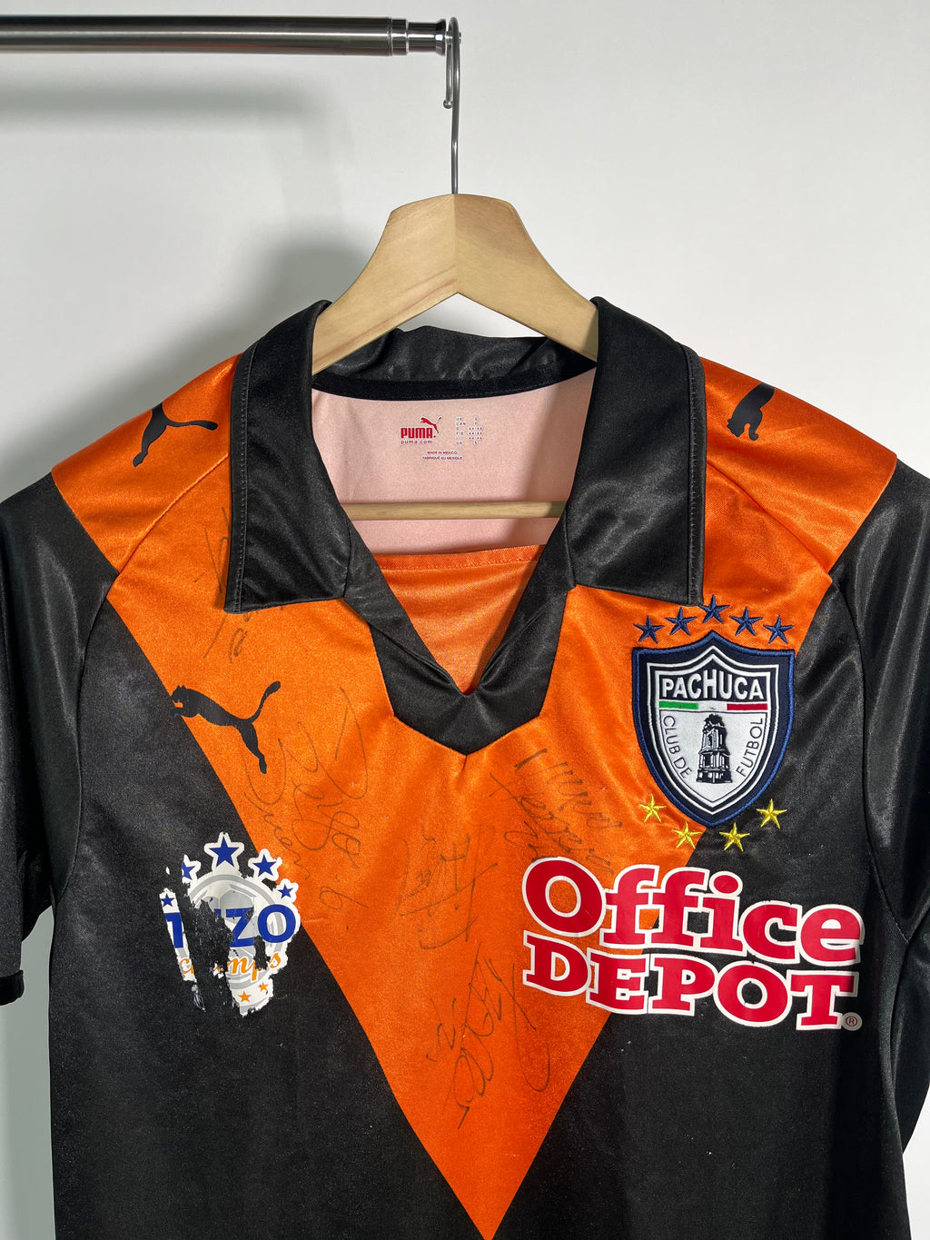 Jersey Pachuca Visita 2007 2008 Match Worn Autografiada Leobardo López (S)