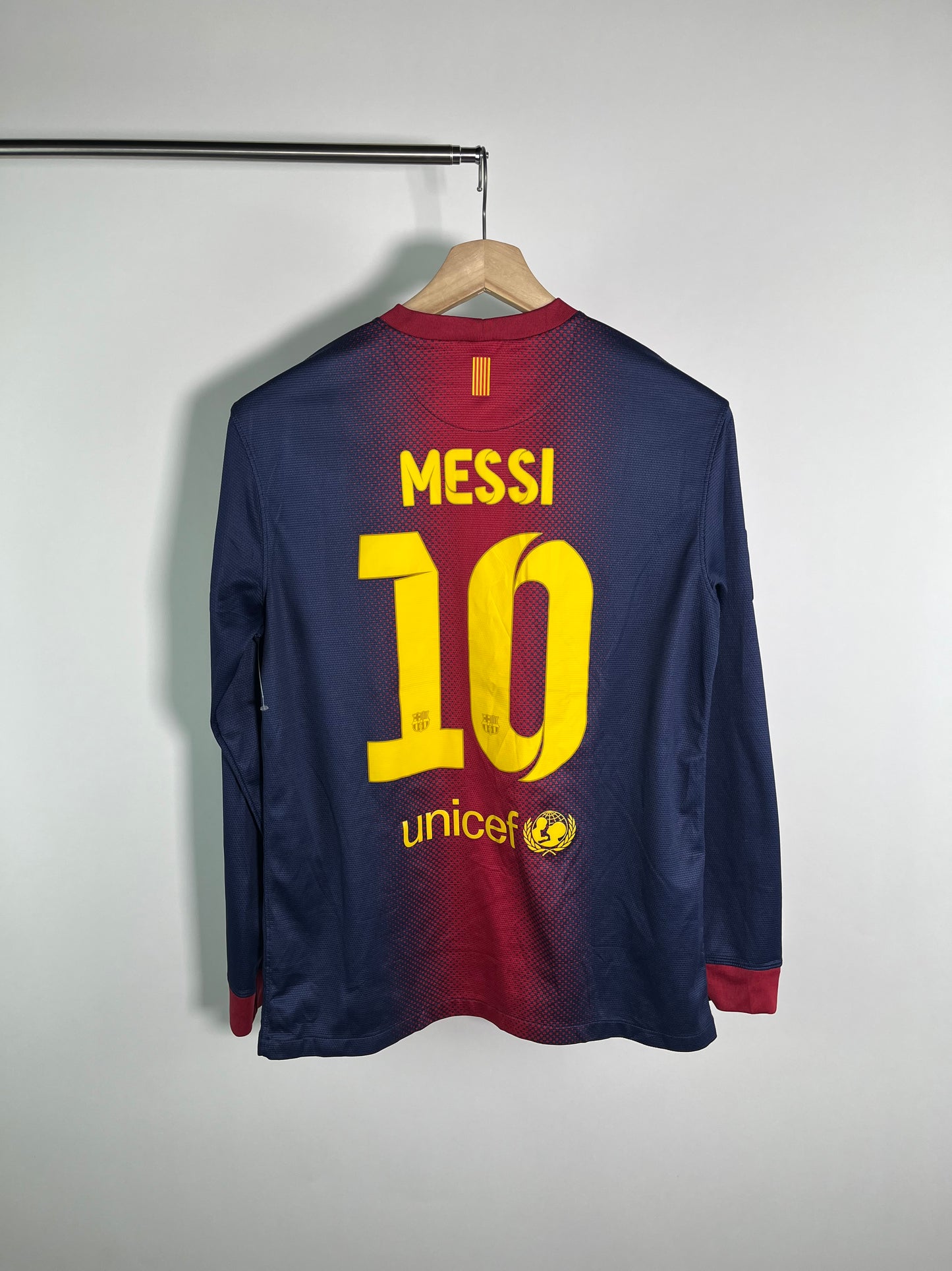 Jersey Barcelona Local 2012 2013 Manga Larga Lionel Messi (M)