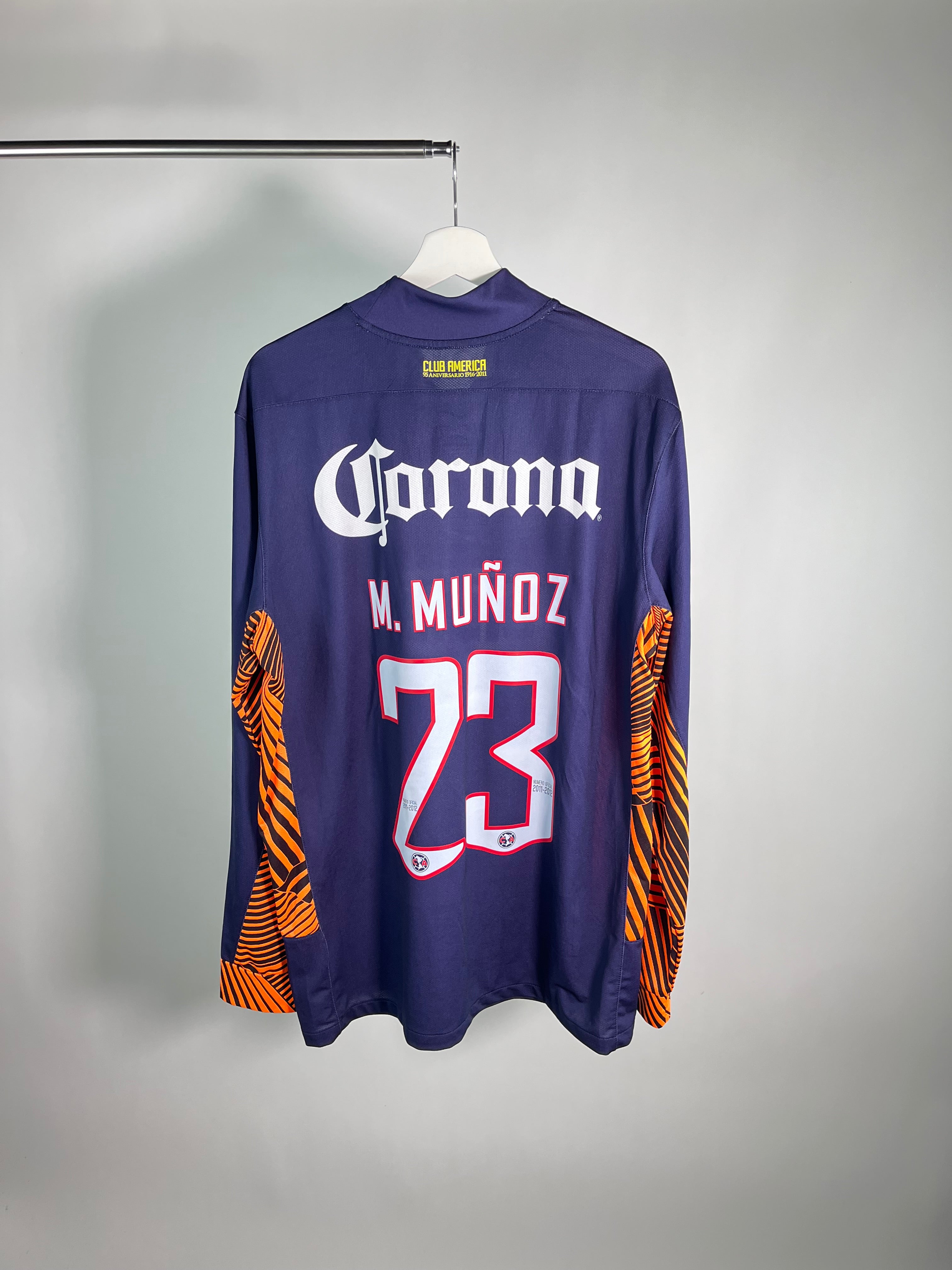 Jersey Club América Portero 2011 2012 Manga Larga Moisés Muñoz (XL)