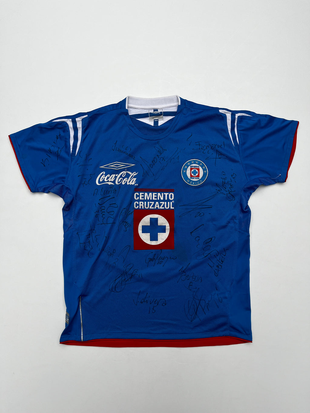Jersey Cruz Azul Local 2004 2005 Autografiado (L niño)