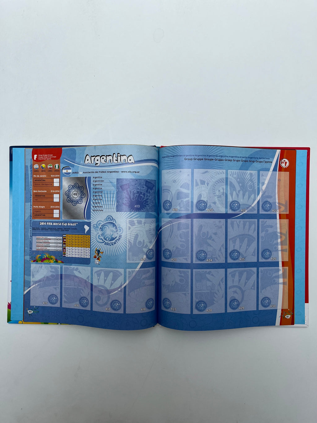 Álbum Mundial Brasil 2014 Edición Pasta dura (Vacío)