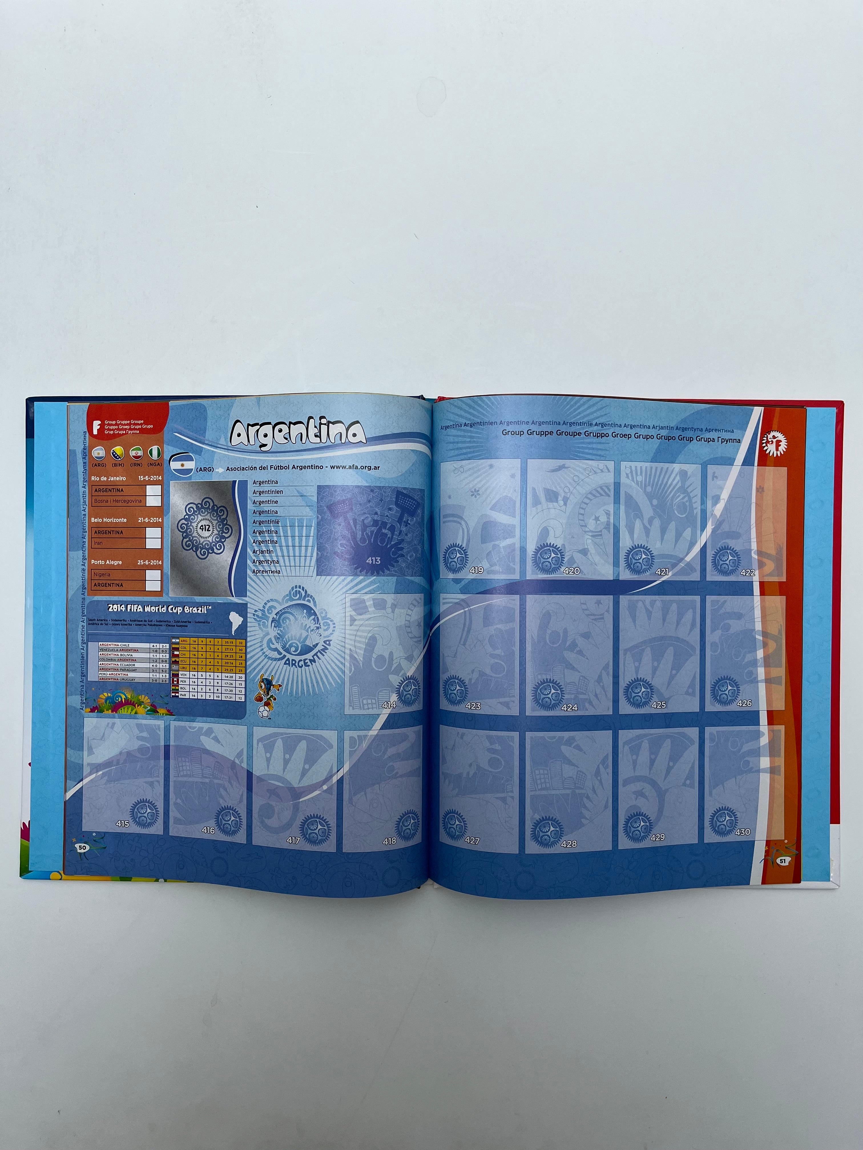 Álbum Mundial Brasil 2014 Edición Pasta dura (Vacío)