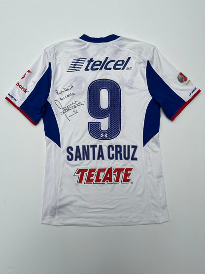 Jersey Cruz Azul Visita 2014 2015 Roque Santa Cruz Autografiado (L)