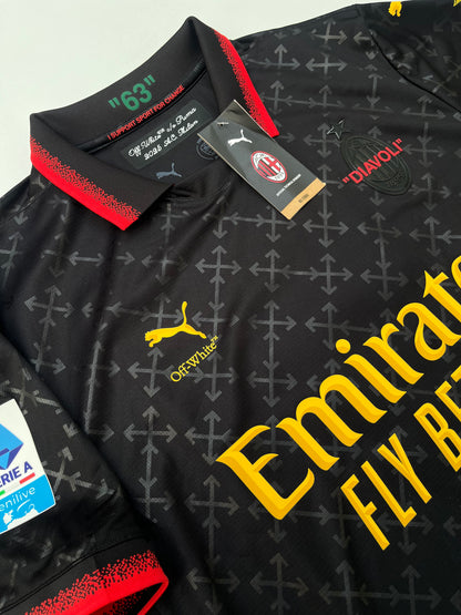 Jersey AC Milan Cuarta 2024 2025 OFF White Santiago Giménez (L)