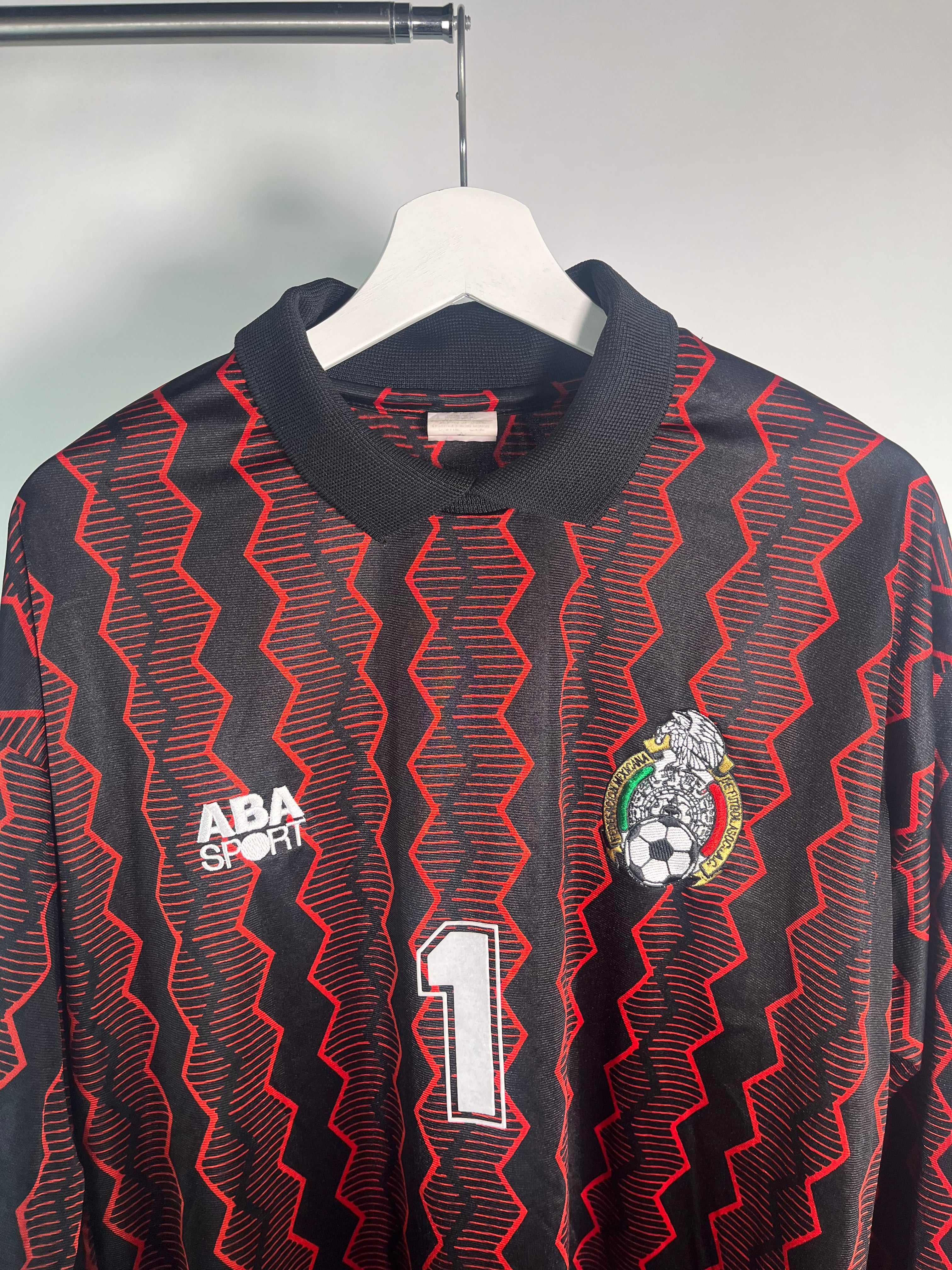 Jersey México Portero 1997 1998 Manga Larga Oswaldo Sanchez (XL)