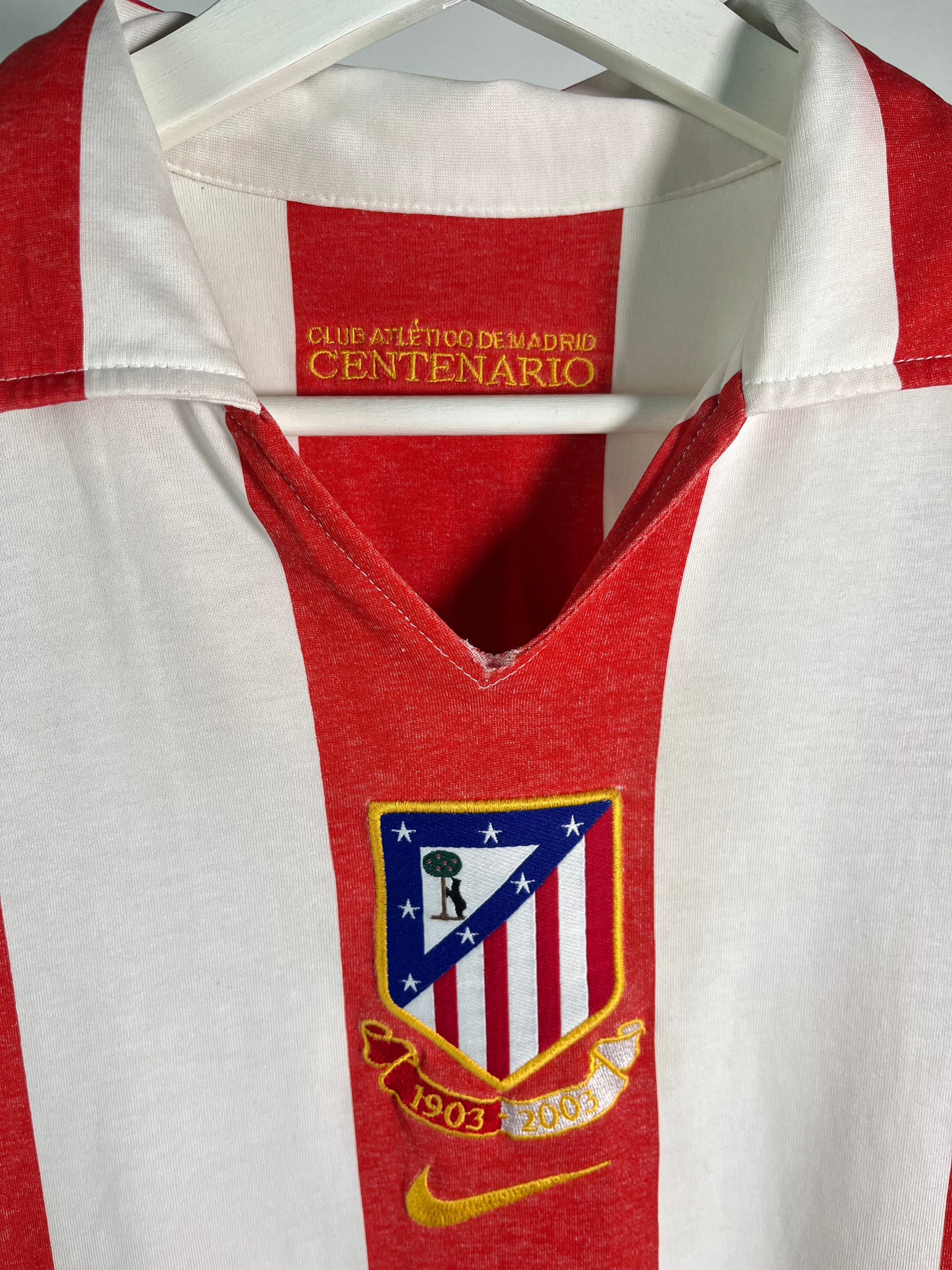 Jersey Atlético de Madrid Especial Centenario 2002 2003 Fernando Torres (S)