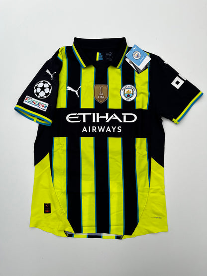 Jersey Manchester City Visita 2024 2025 Versión Jugador *Con Caja* Erling Haaland (M)