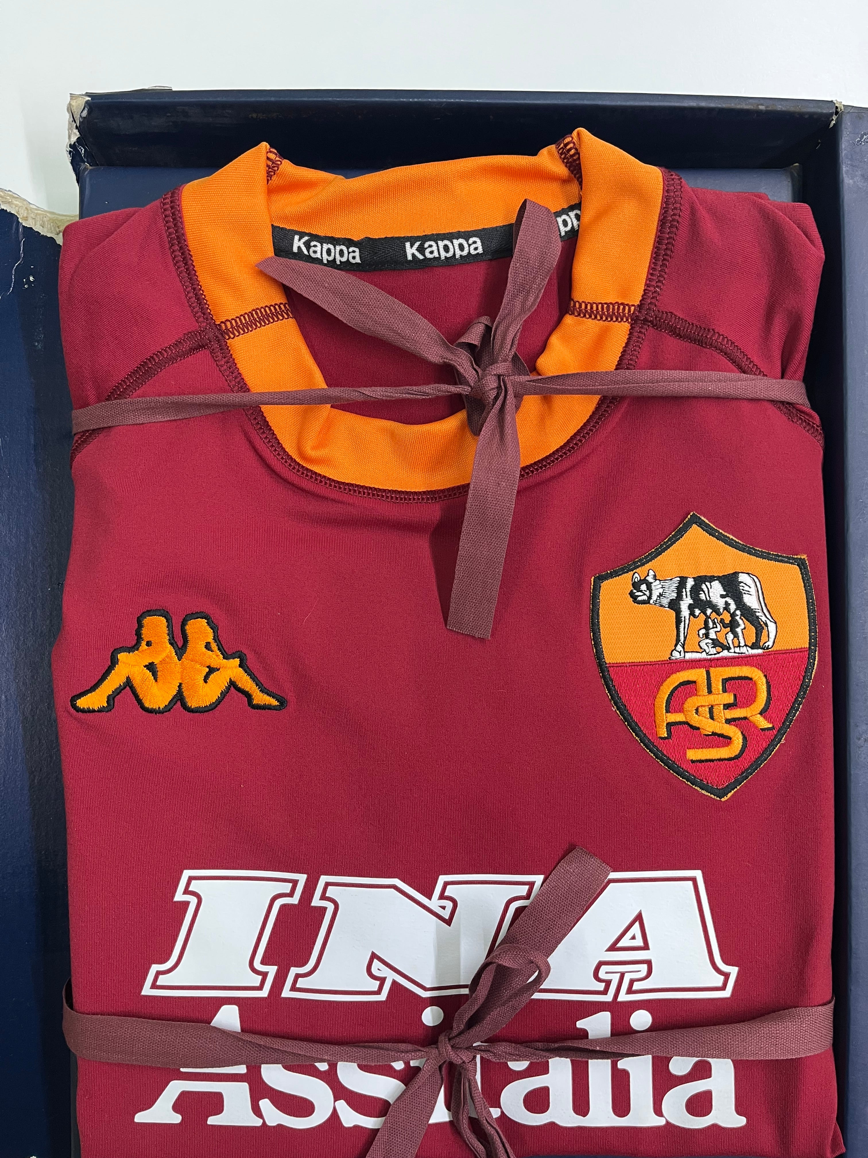 Jersey Roma Local Especial 2000 2001 Foliada 9521 de 10000 piezas *Incluye Caja* (XL)