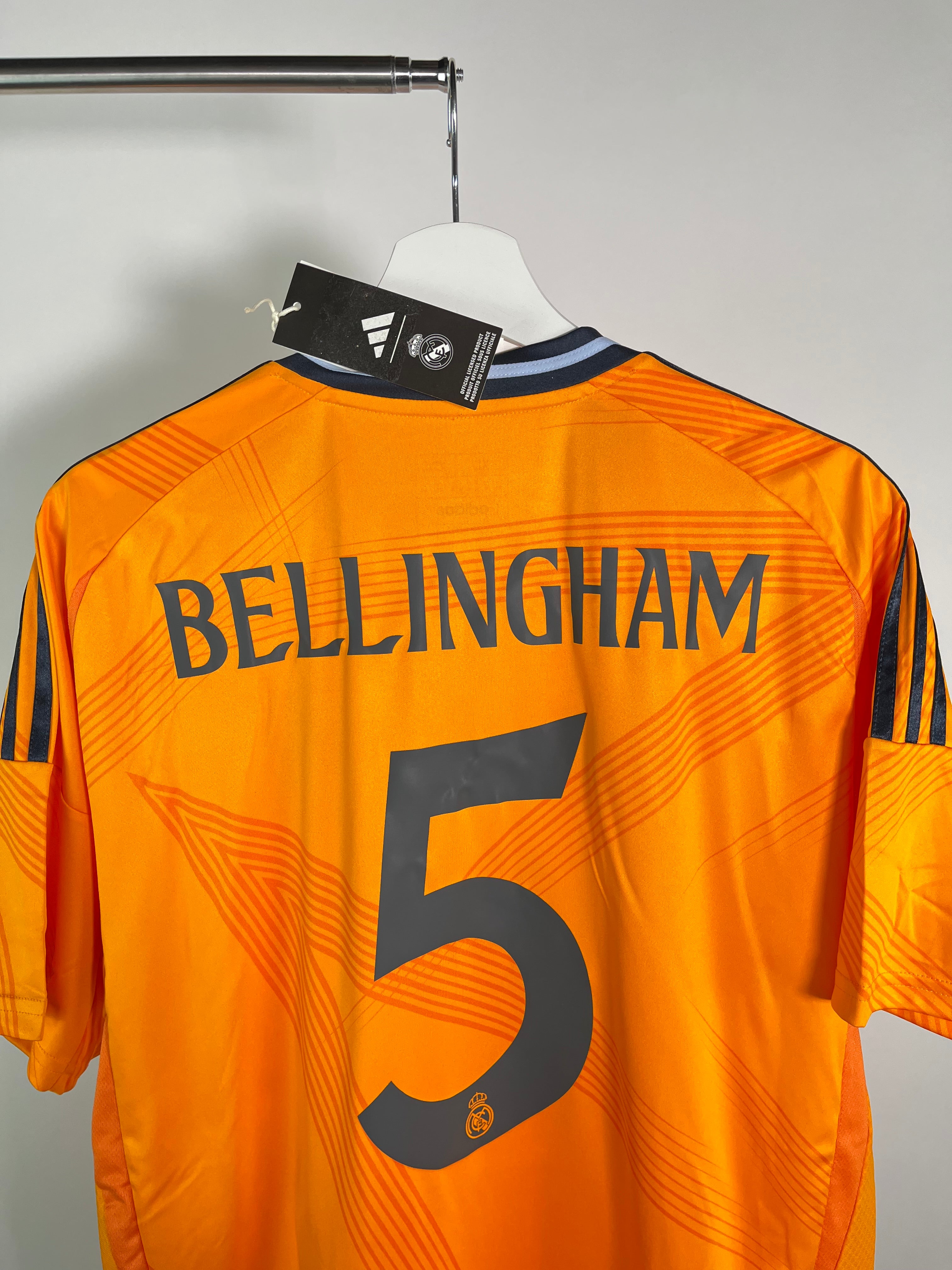 Jersey Real Madrid Visita 2024 2025 Jude Bellingham *C/Etiquetas*(XL)