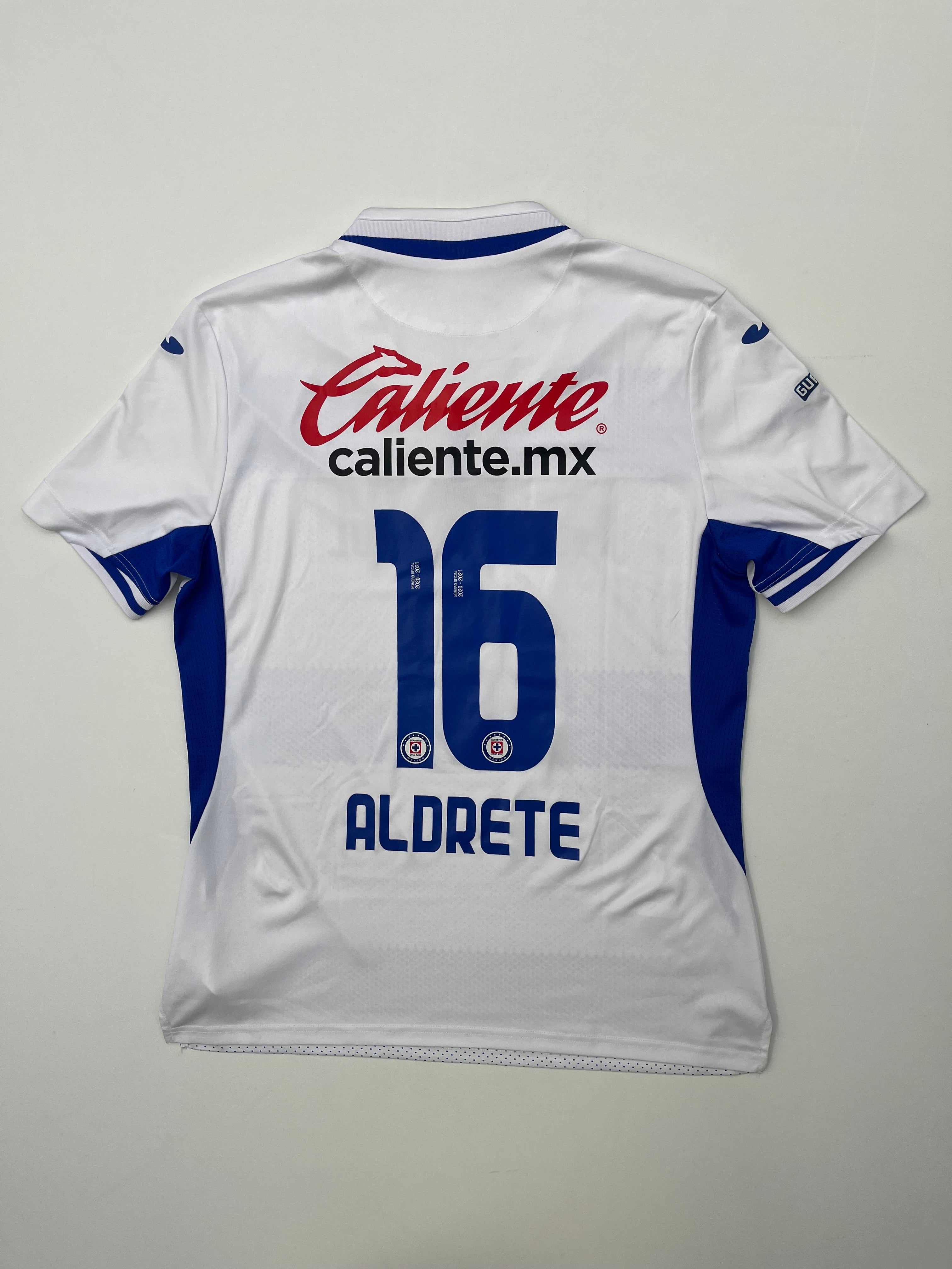 Jersey Cruz Azul Visita 2020 2021 Match Worn Adrián Aldrete (L)