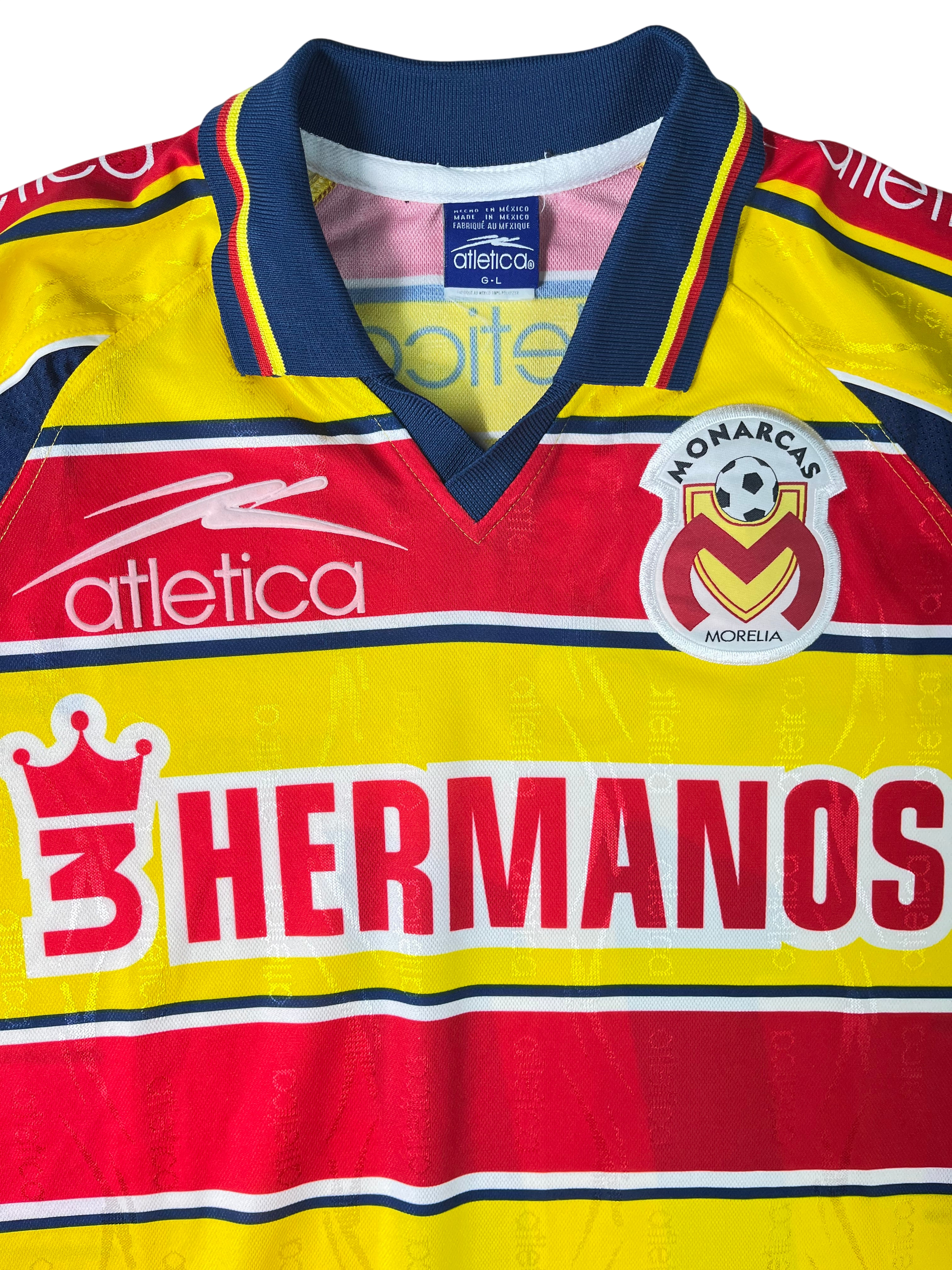 Jersey Monarcas Morelia Local 1999 2000 Utilería Pablo Marcelo Bezombe (L)