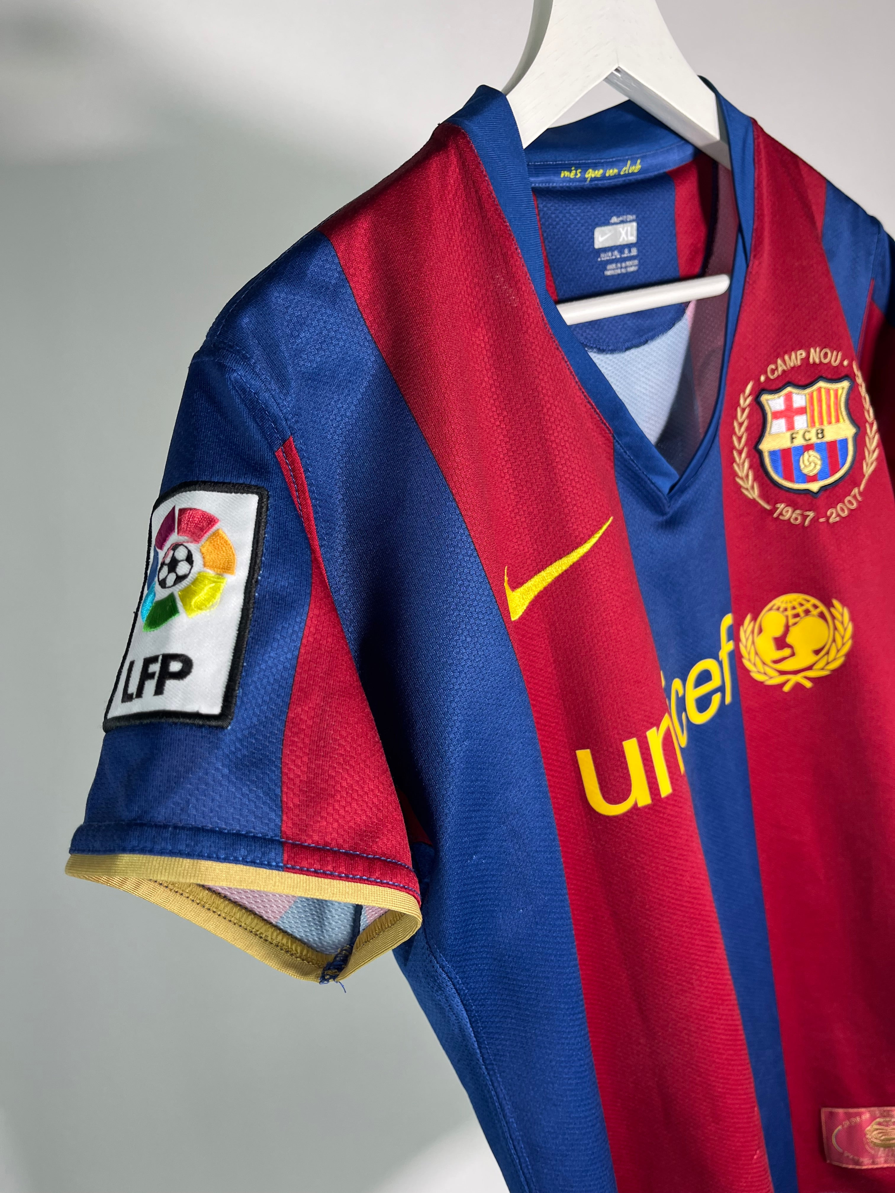 Jersey Barcelona Local 2007 2008 Lionel Messi (XL Mujer)