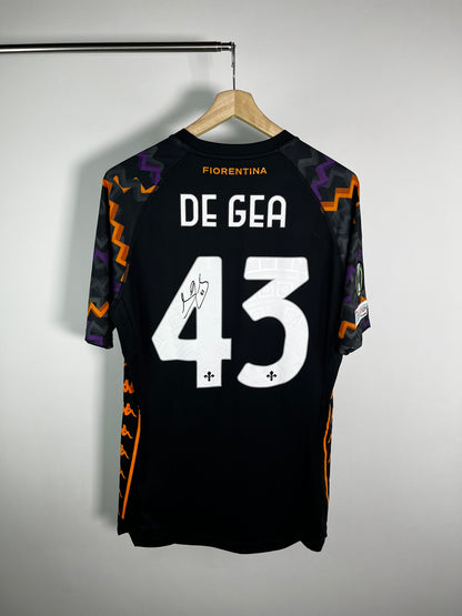 Jersey Fiorentina Portero 2024 2025 Versión Jugador Autografiado David De Gea*C/Etiquetas* (XXXL)