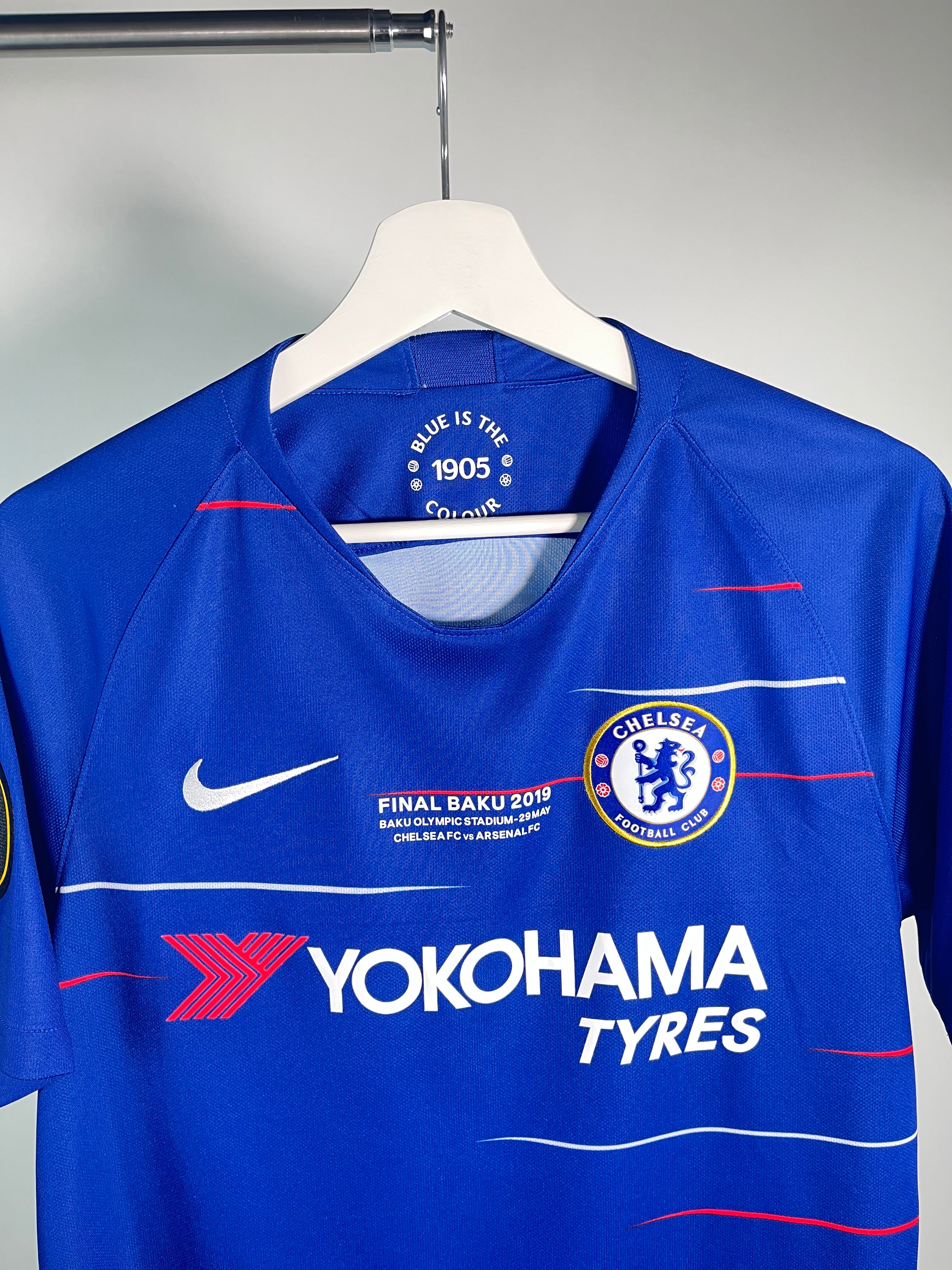 Jersey Chelsea Local 2018 2019 Match Detail Final Europa League vs Arsenal (S)