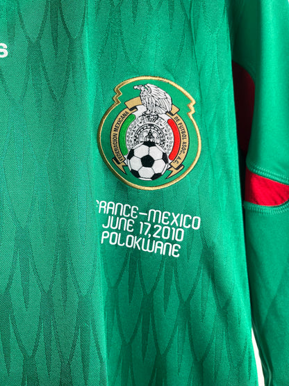 Jersey México Local 2010 2011 Manga Larga *Match Detail vs Francia* Rafael Márquez (XL)