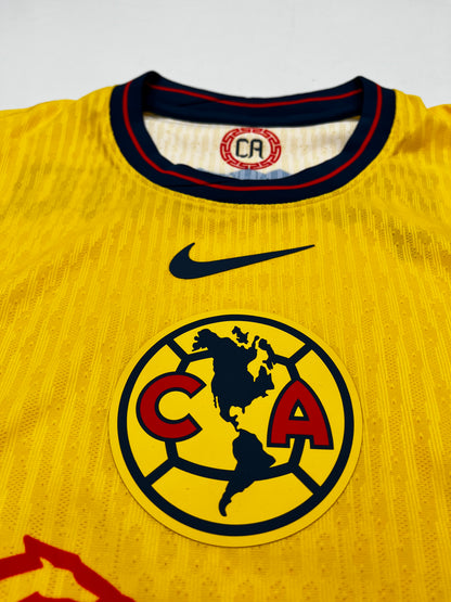 Jersey Club América Local 2024 2025 Versión Jugador *C/Etiquetas* Autografiado Diego Valdés (M)
