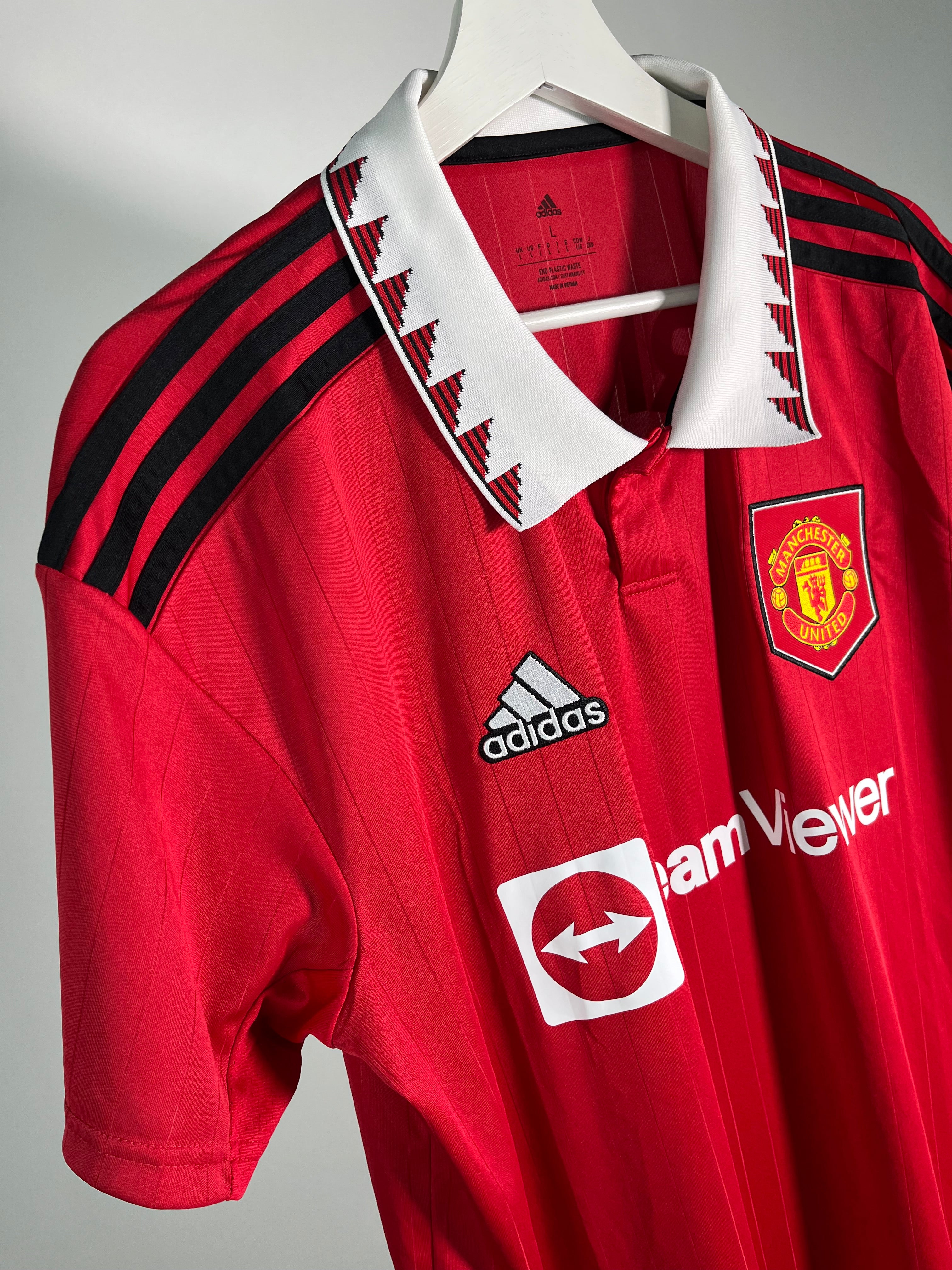 Jersey Manchester United Local 2022 2023 Autografiado Bruno Fernandes (L)