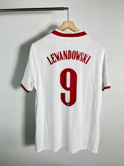 Jersey Polonia Local 2020 2022 Versión Jugador *Eurocopa* Robert Lewandowski (XL)