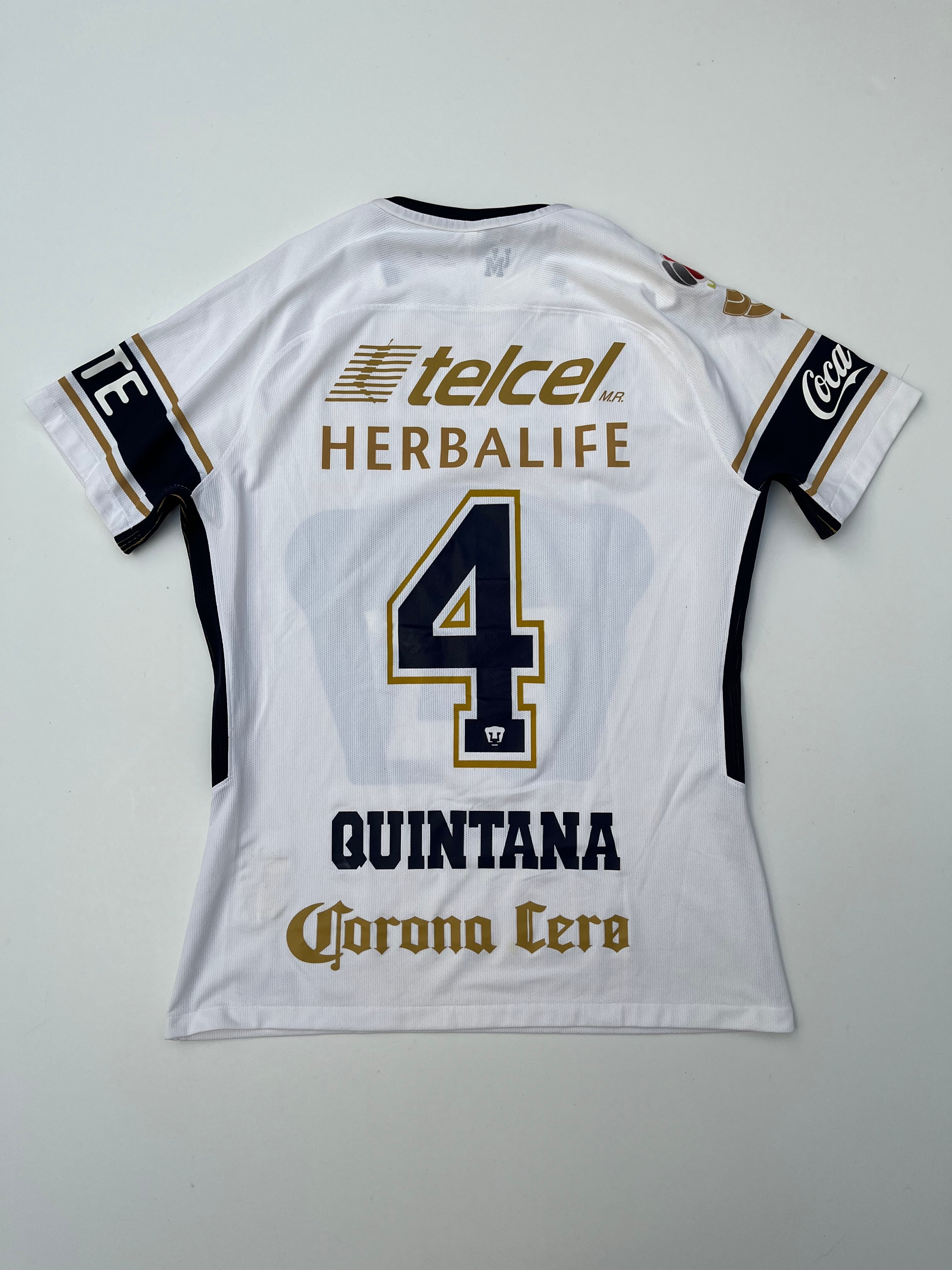 Jersey Pumas Visita 2017 2018 Utilería Autografiado por Fernando Quintana (L)