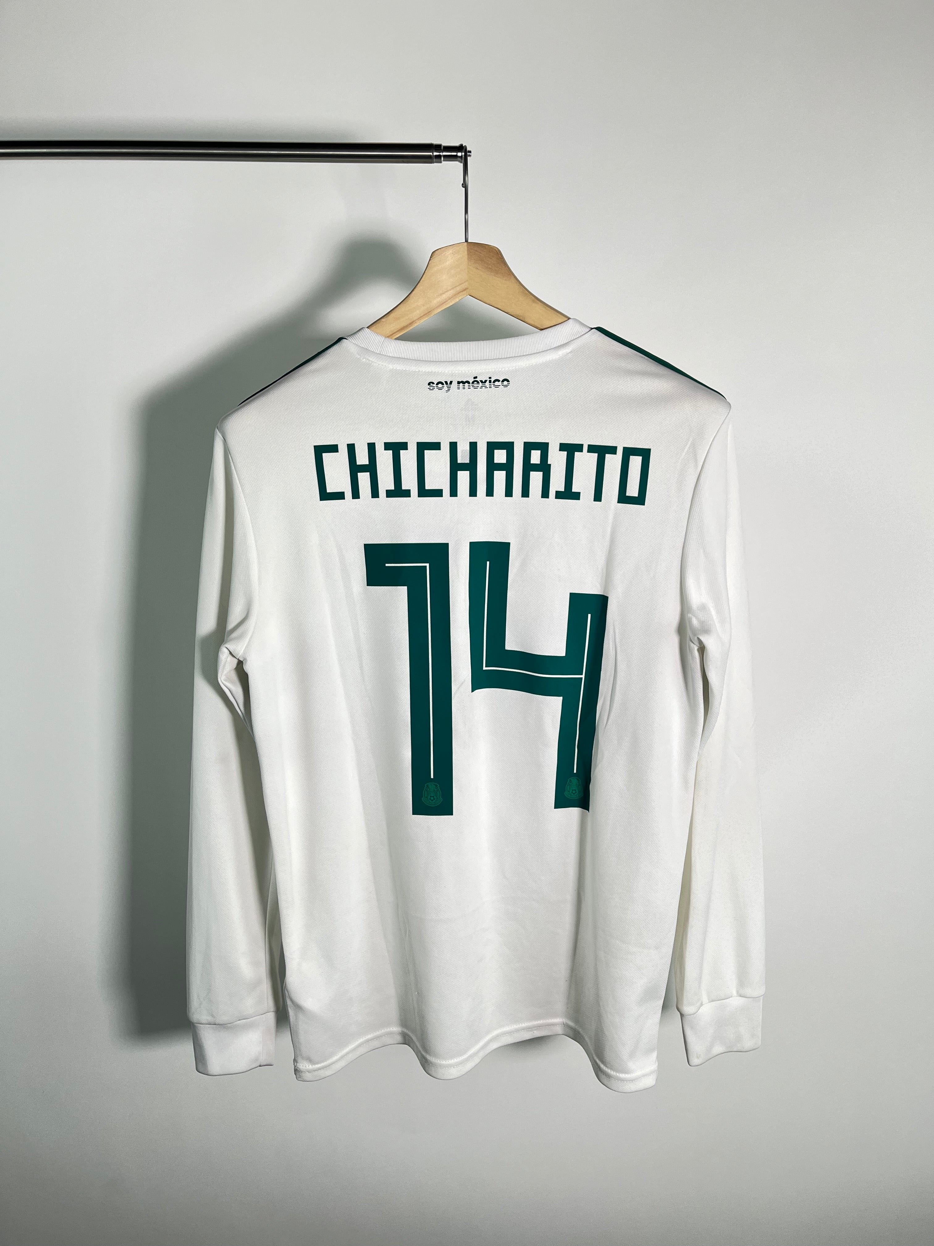 Jersey México Visitante 2018 2019 Manga Larga Chicharito (M)