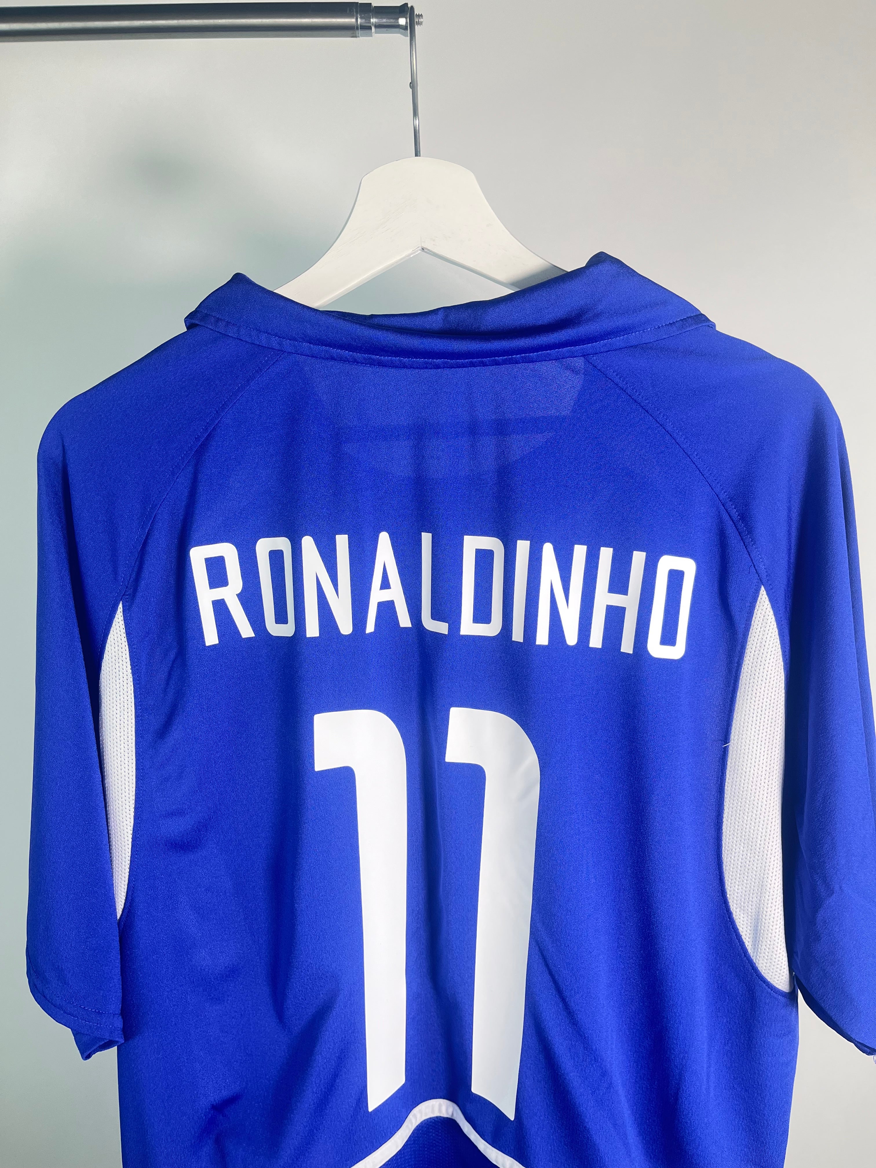 Jersey Brasil Visita 2002 2004 Ronaldinho (L)