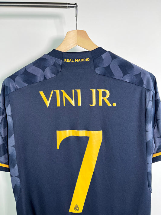 Jersey Real Madrid Visita 2023 2024 Vinícius Júnior  (L)