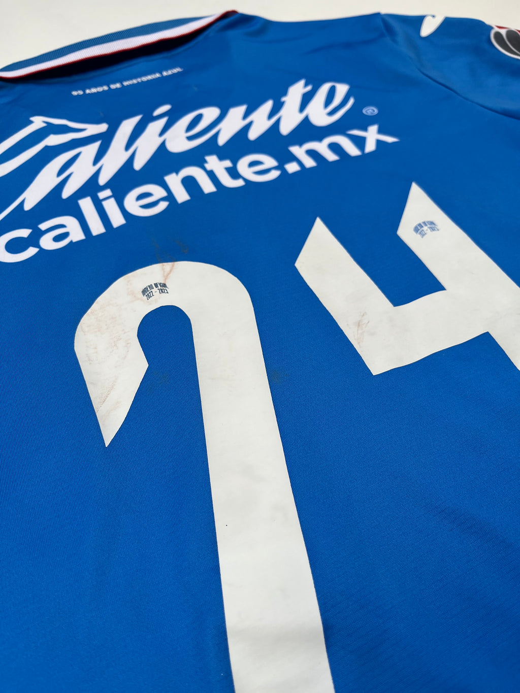 Jersey Cruz Azul Local 2022 2023 Match Worn Juan Escobar (S)