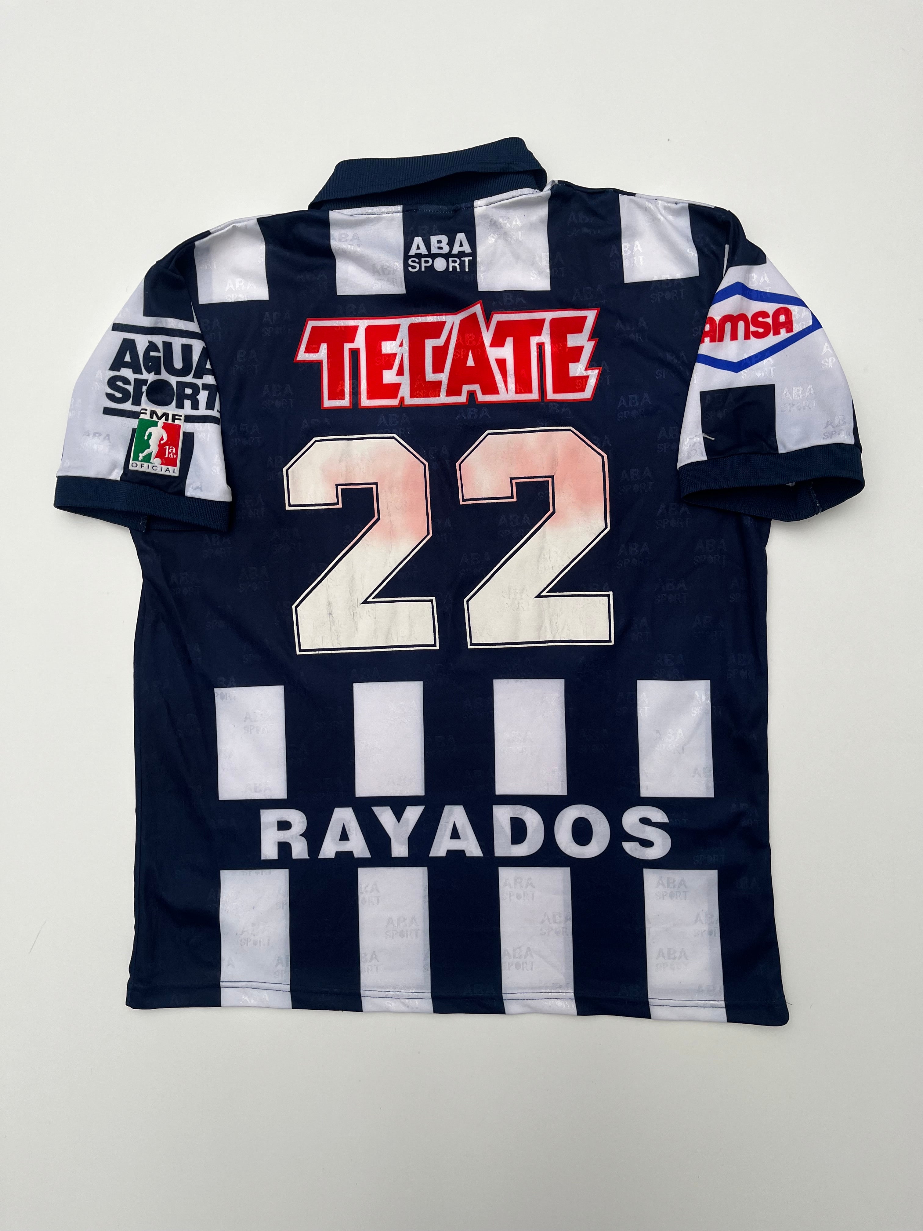 Jersey Rayados Monterrey Local 1996 1997 Match Worn Carlos Bianchezi (L)