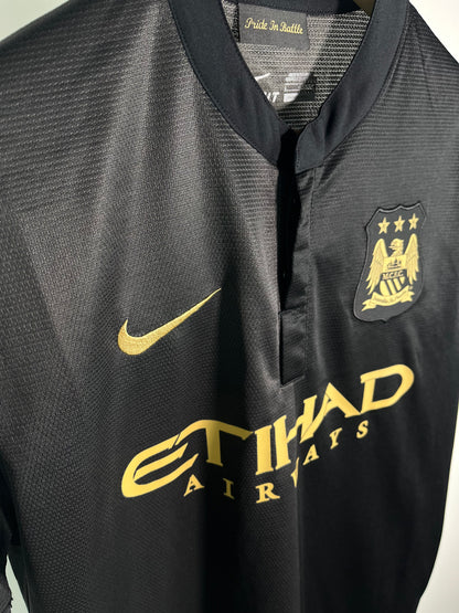 Jersey Manchester City Visita 2013 2014 Kün Aguero (L)