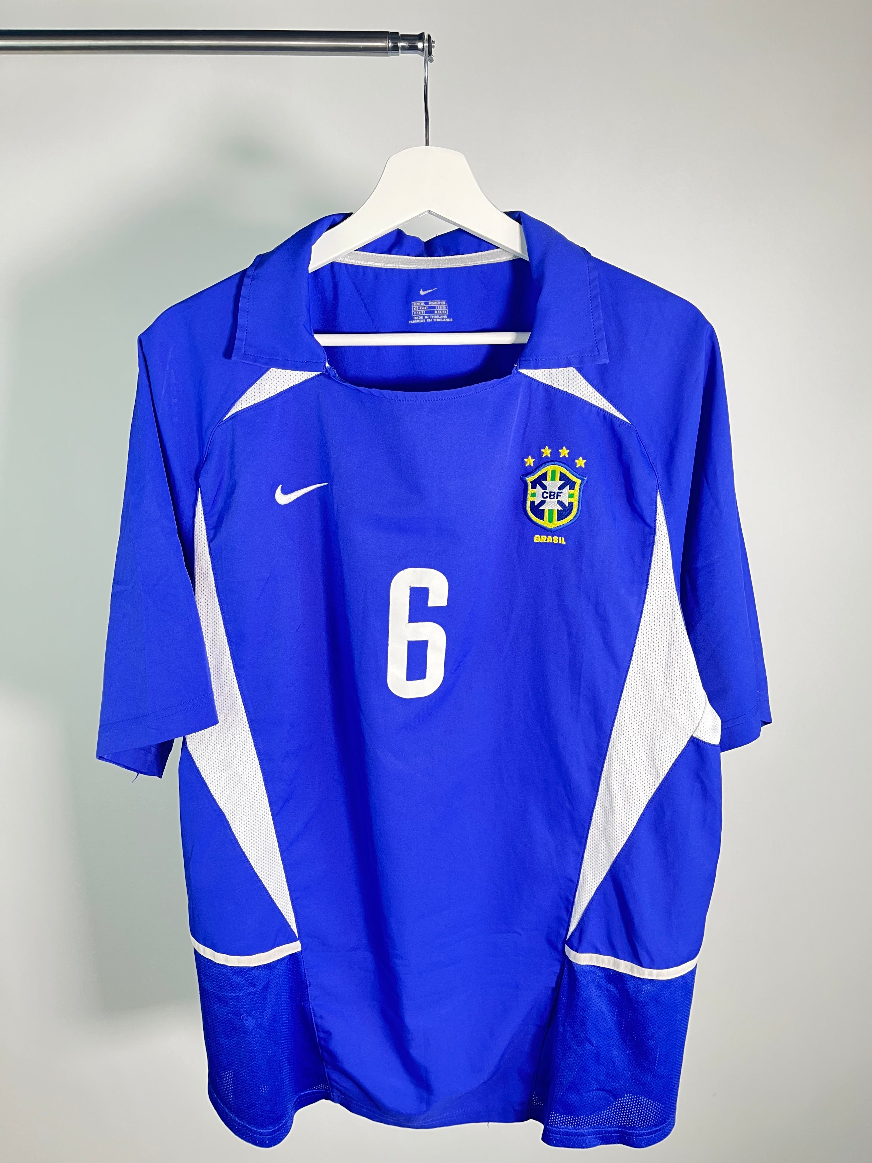 Jersey Brasil Visita 2002 2004 *Mundial Corea Japón* Roberto Carlos (XL)