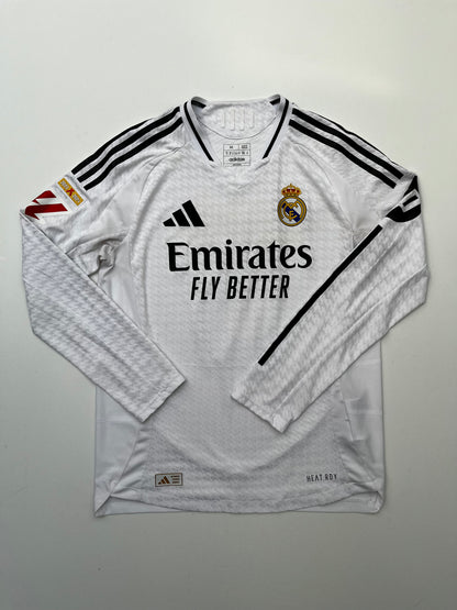 Jersey Real Madrid Local 2024 2025 Manga Larga Versión Jugador Bellingham (M)