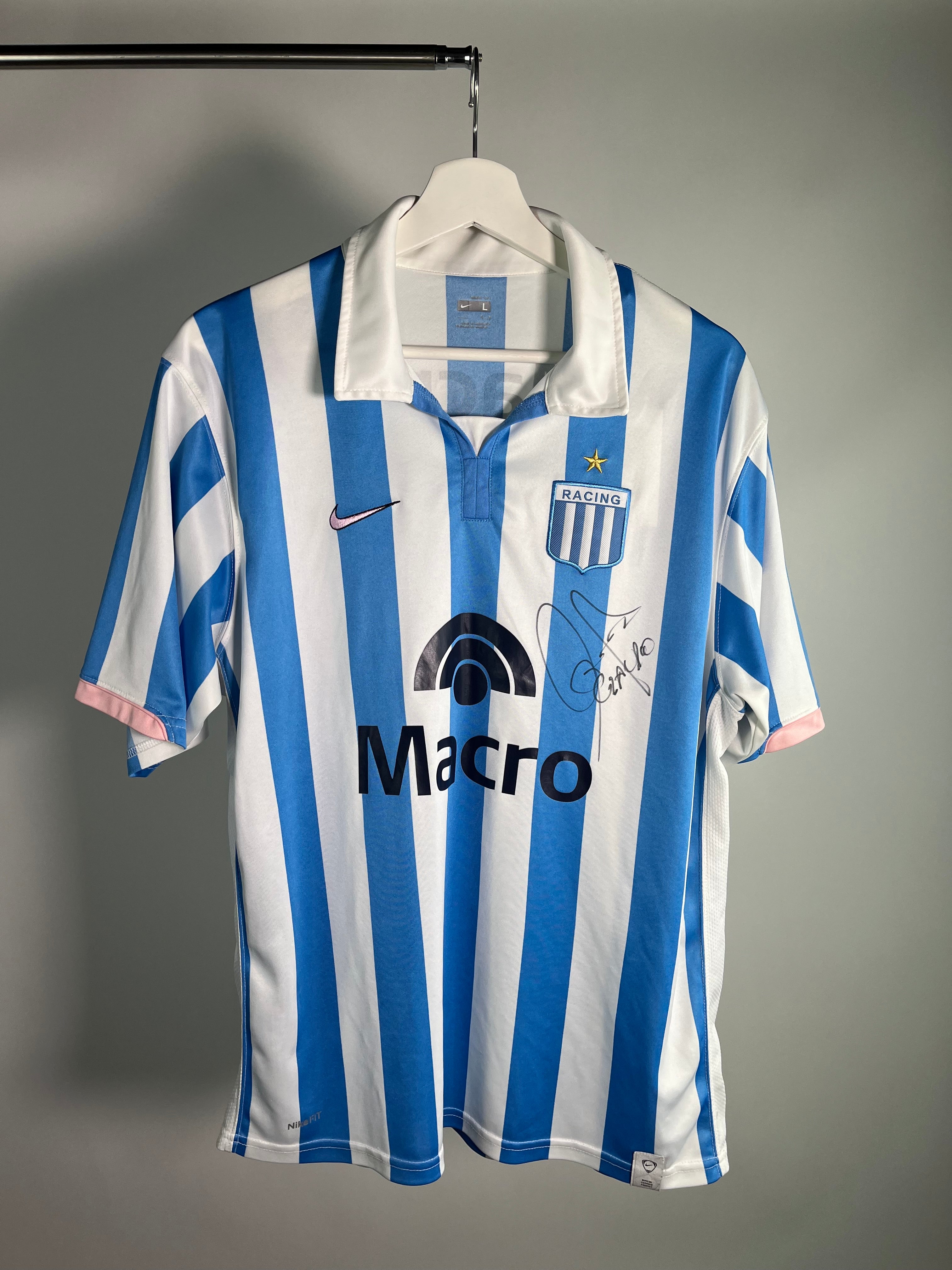 Jersey Racing Club Local 2007 2008 Autografiado Por Claudio Piojo López (L)