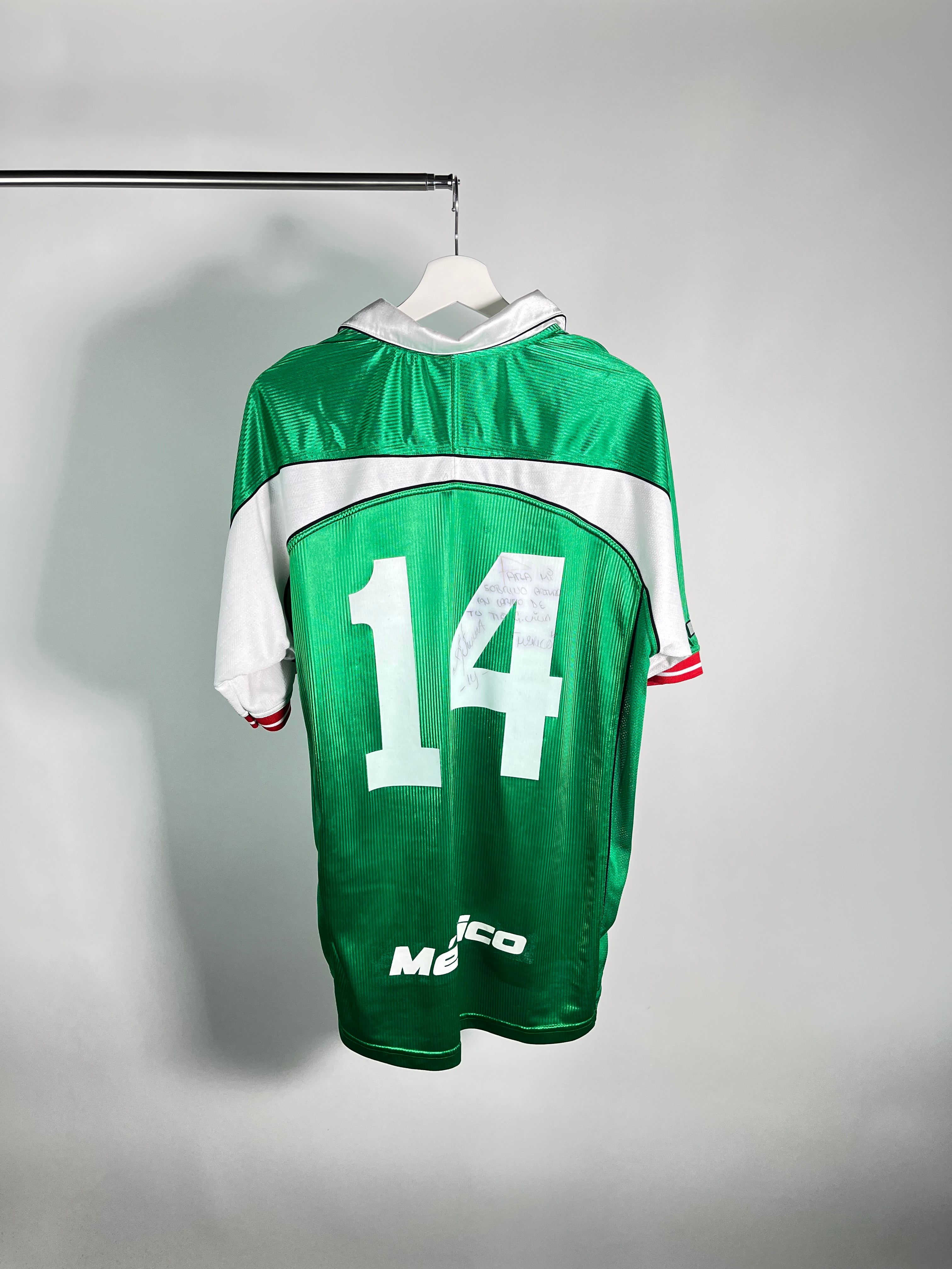 Jersey México Local 2000 2001 Match Worn Autografiada Germán Villa (L)