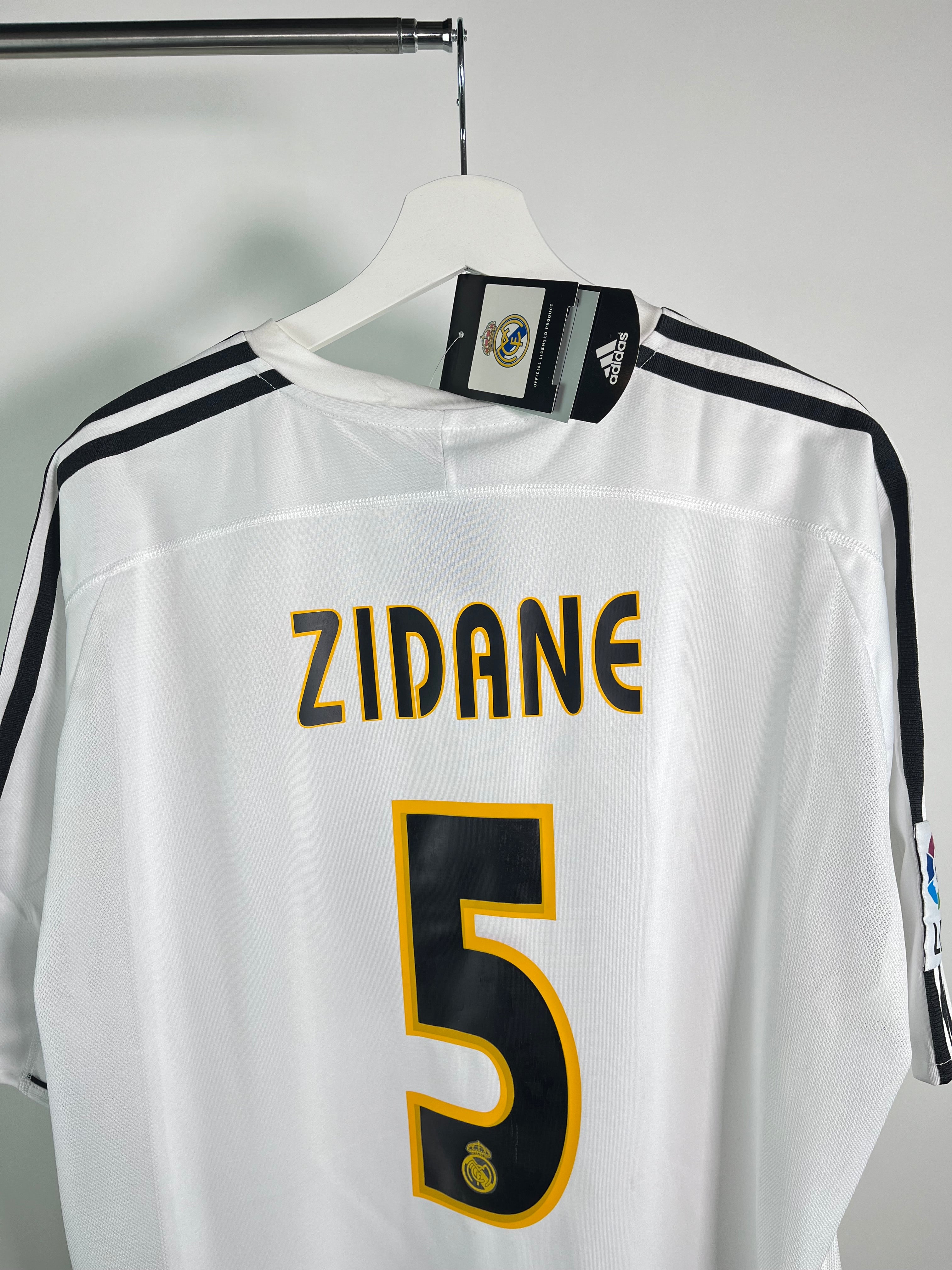 Jersey Real Madrid Local 2003 2004 *C/Etiquetas* Zinedine Zidane (XL)