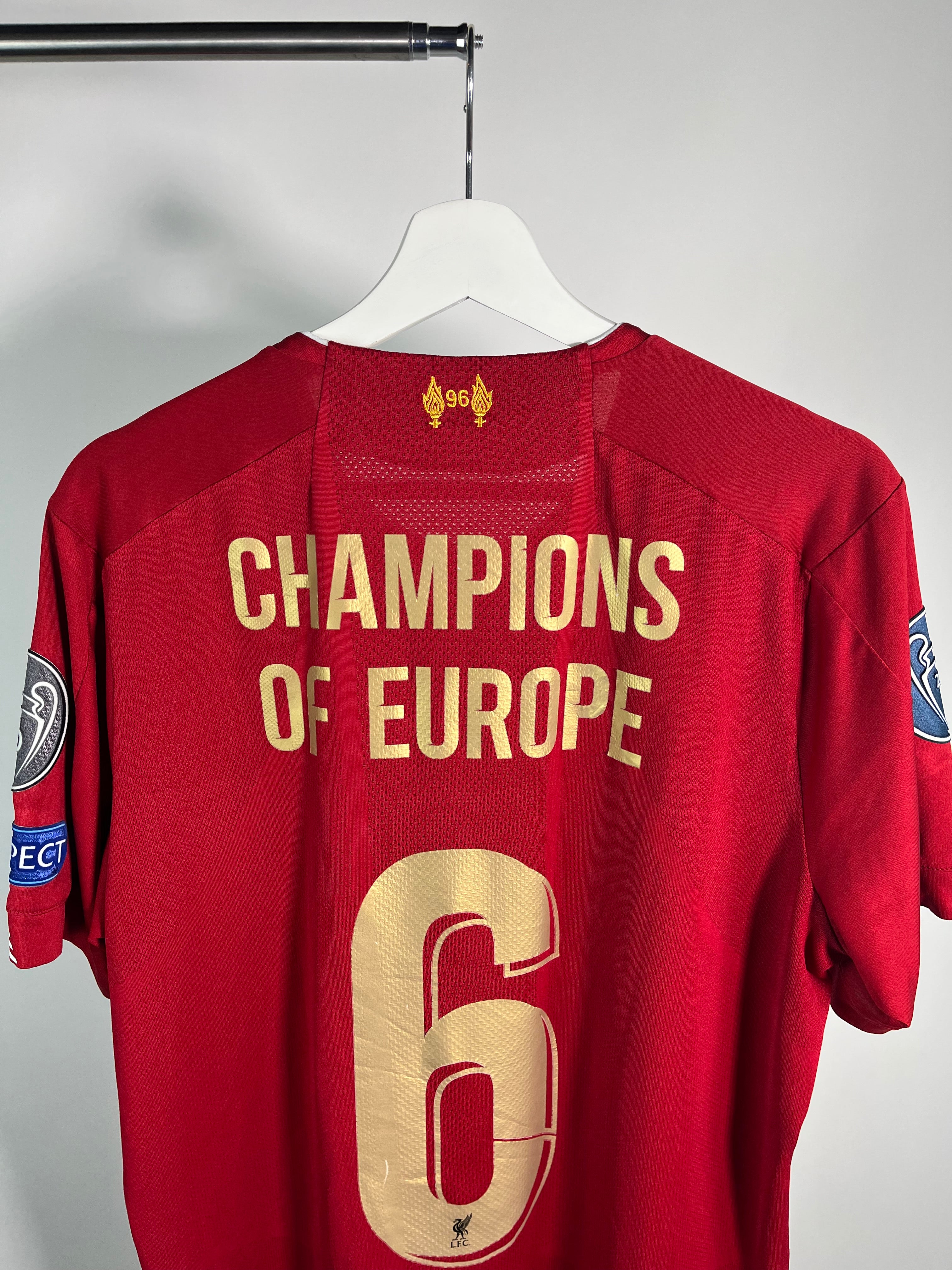 Jersey Liverpool Local 2019 2020 "Champions Of Europe 6" (L)