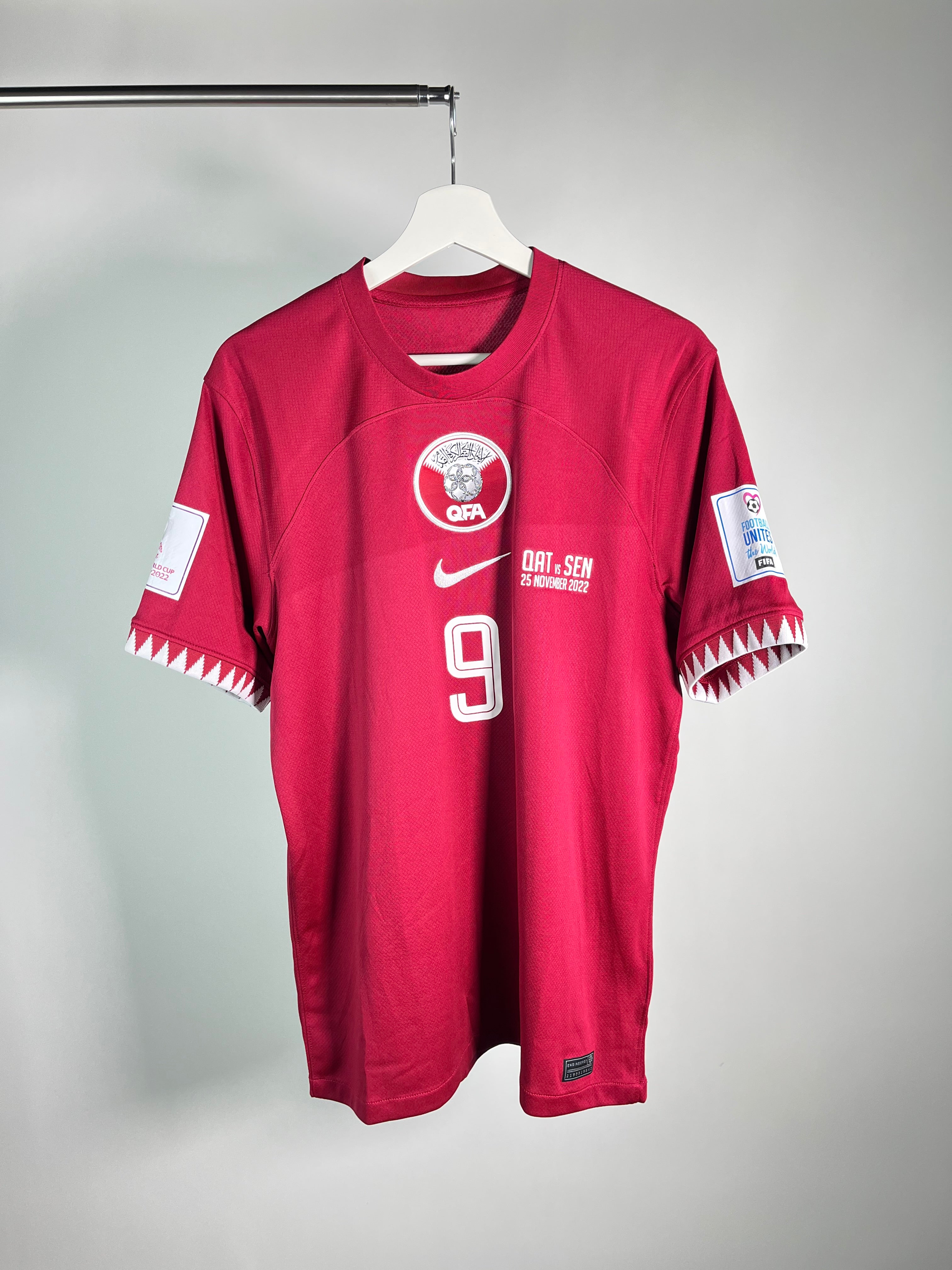 Jersey Catar Local 2022 2023 *Match Detail vs Senegal* Mohammed Muntari (M)