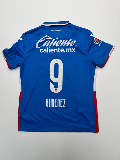 Jersey Cruz Azul Local 2022 2023 Match Worn Santiago Giménez (L)