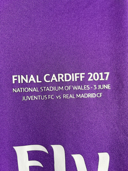 Jersey Real Madrid Visita 2016 2017 *Final Champions League* Manga Larga Cristiano Ronaldo (XL)