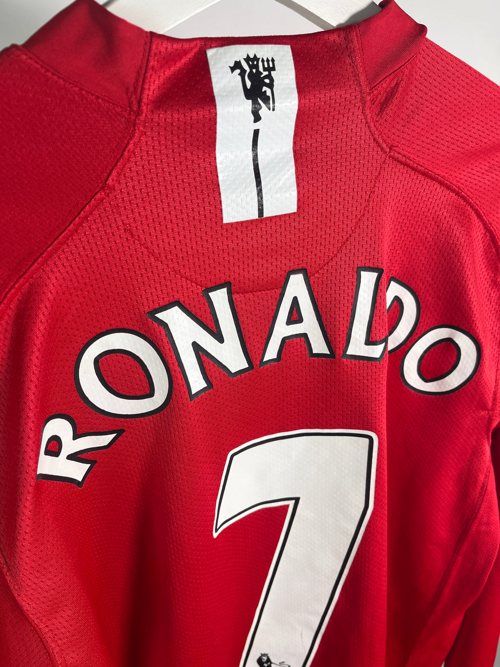 Jersey Manchester United Local 2008 2009 Manga Larga Cristiano Ronaldo (M)