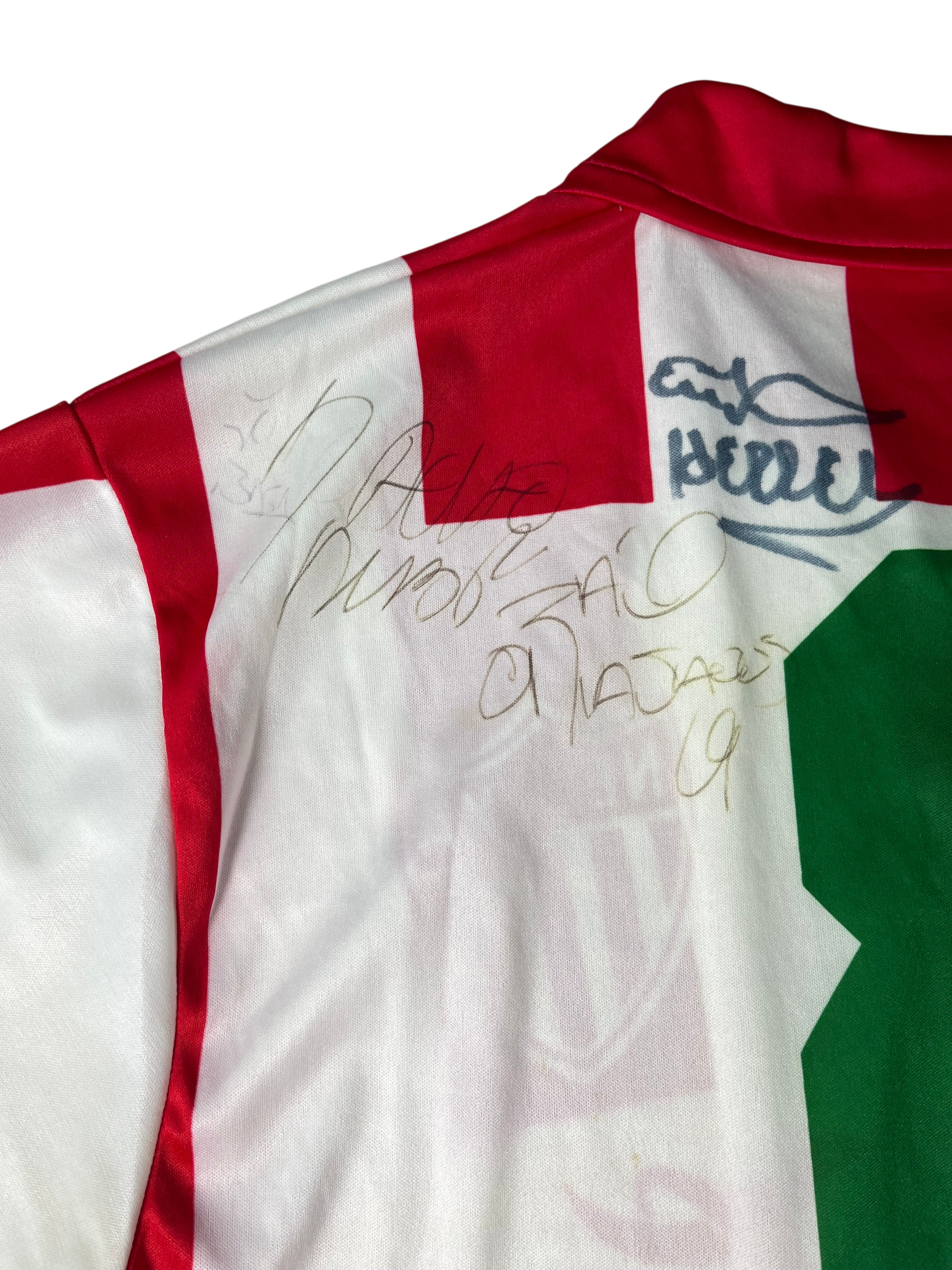 Jersey Necaxa Fuerzas Básicas Local 1994 1995 Utilería Autografiado (L)