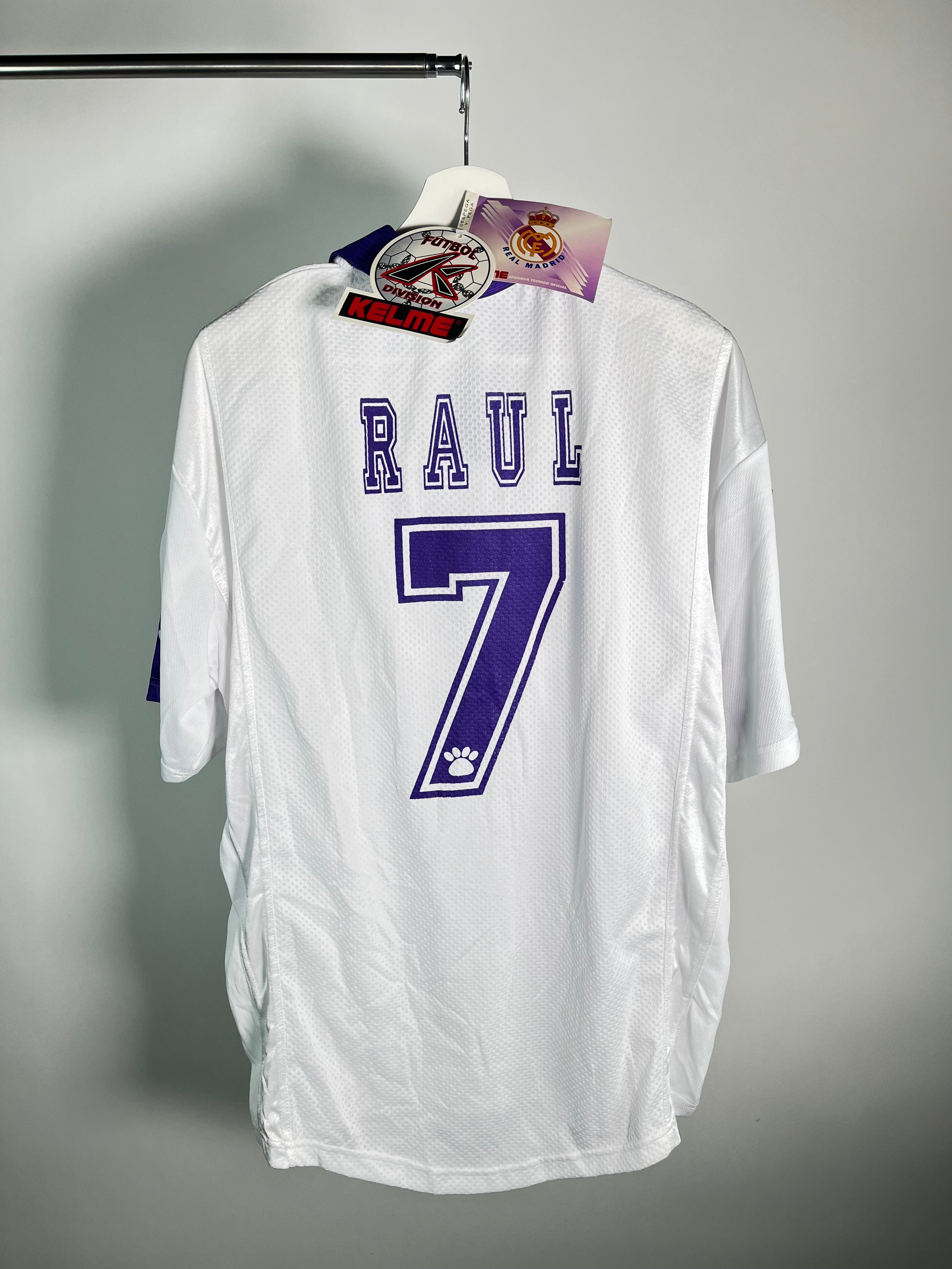 Jersey Real Madrid Local 1997 1998 Raul Gonzalez *C/Etiquetas* (XL)