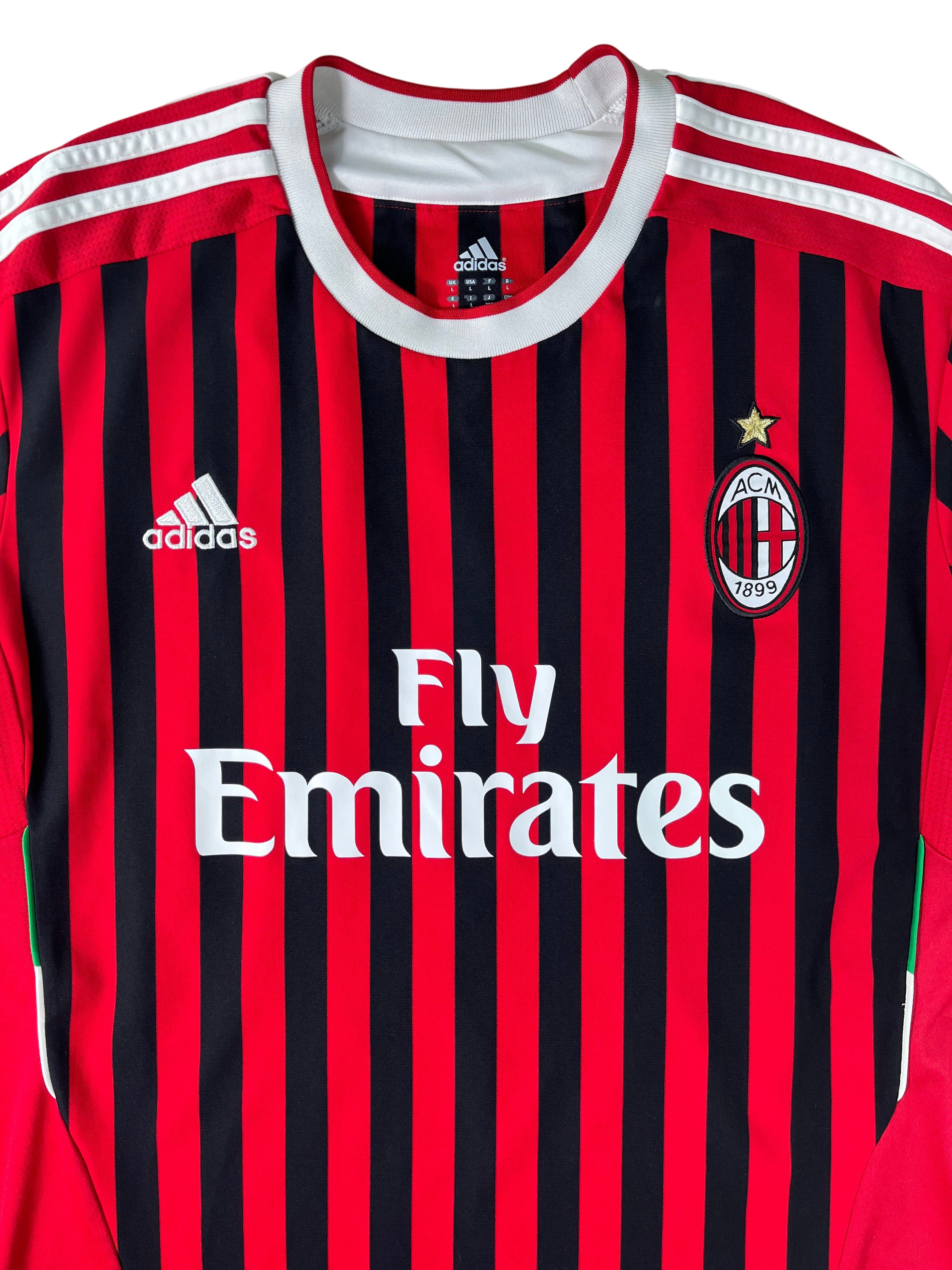 Jersey AC Milán Local 2011 2012 Manga Larga Zlatan Ibrahimovic (L)