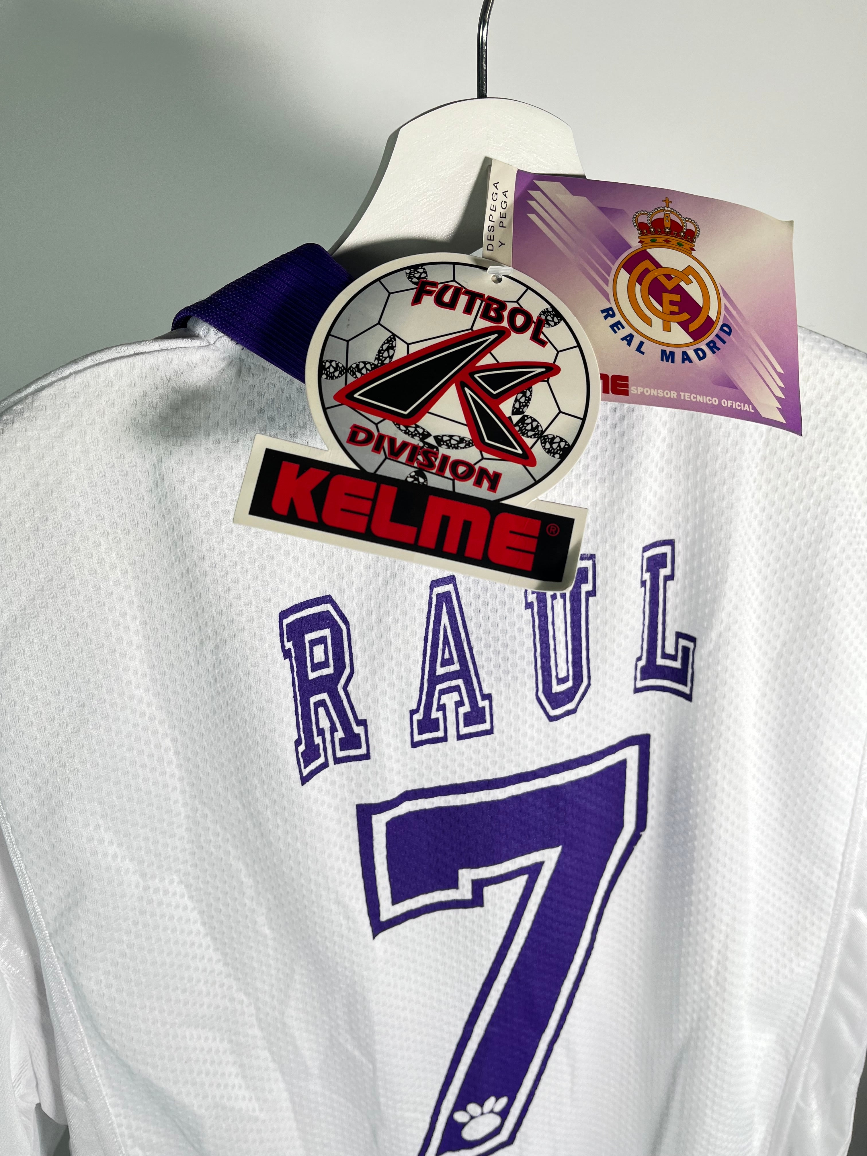 Jersey Real Madrid Local 1997 1998 Raul Gonzalez *C/Etiquetas* (XL)
