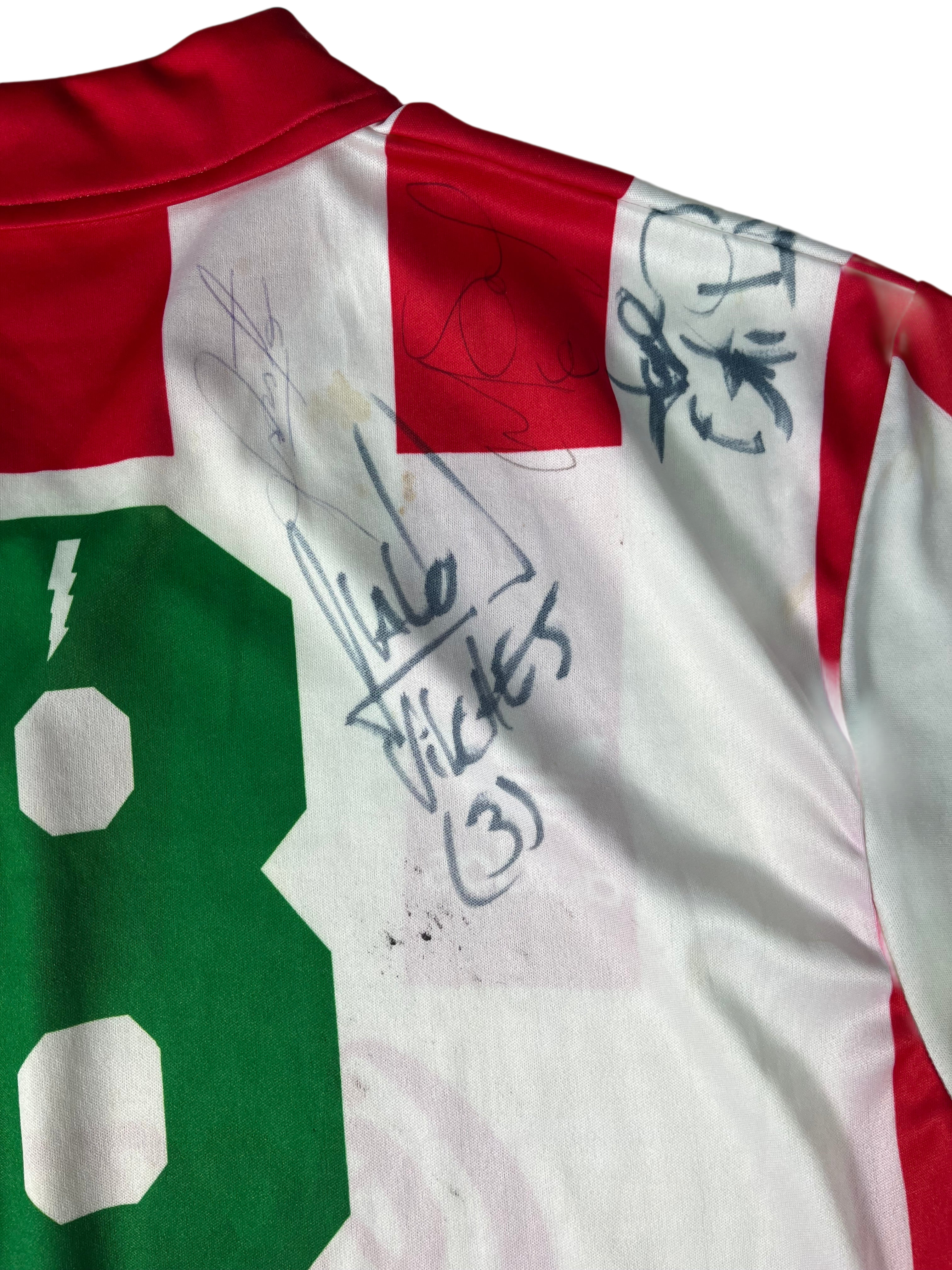 Jersey Necaxa Fuerzas Básicas Local 1994 1995 Utilería Autografiado (L)