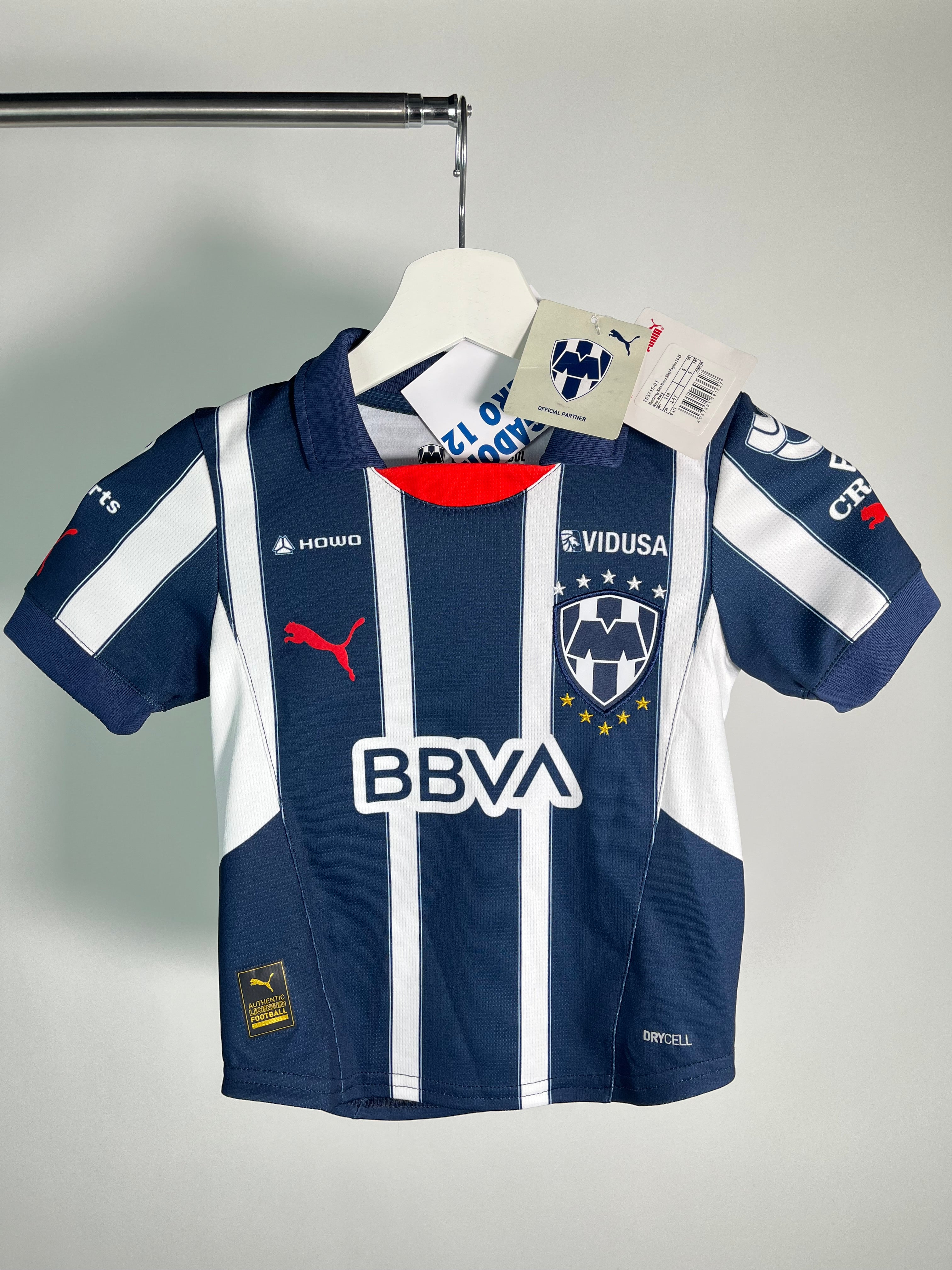 Jersey Rayados Monterrey Local 2024 2025 *C/Etiquetas* (XS Niño)