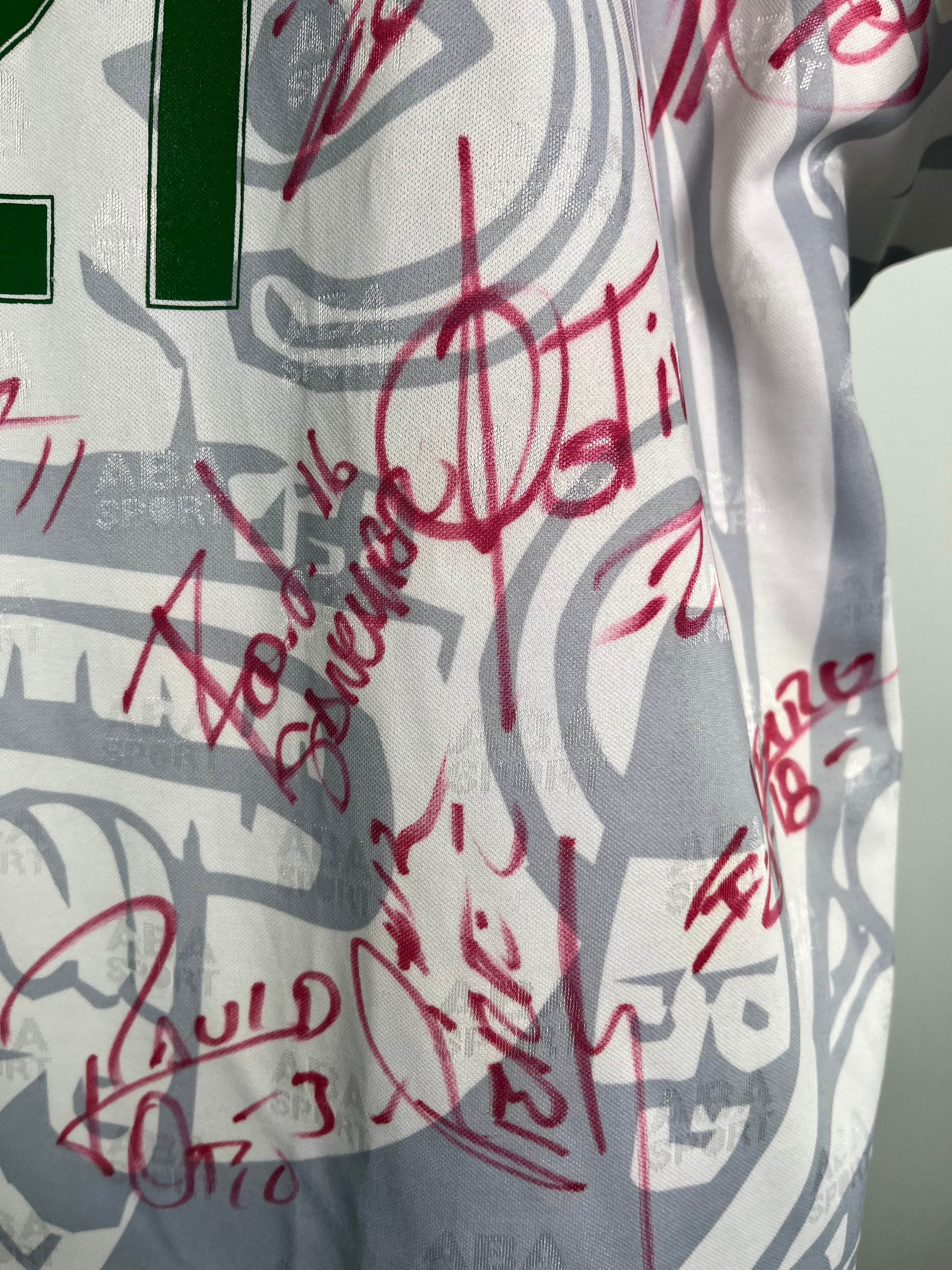 Jersey México Visita 1997 1998 Match Worn Autografiado Edson Astivia (L)
