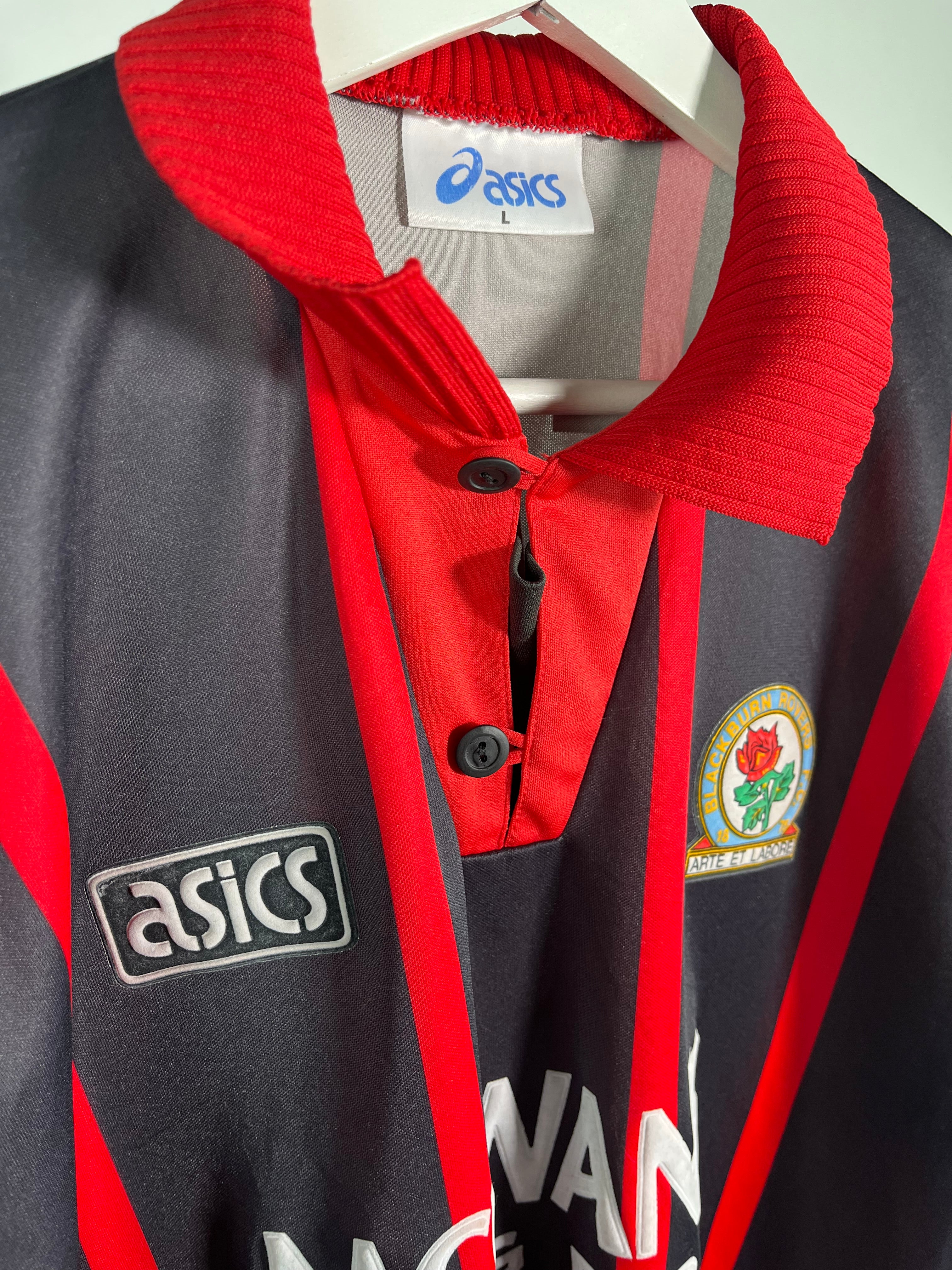 Jersey Blackburn Rovers Visita 1994 1995 Alan Shearer (L)