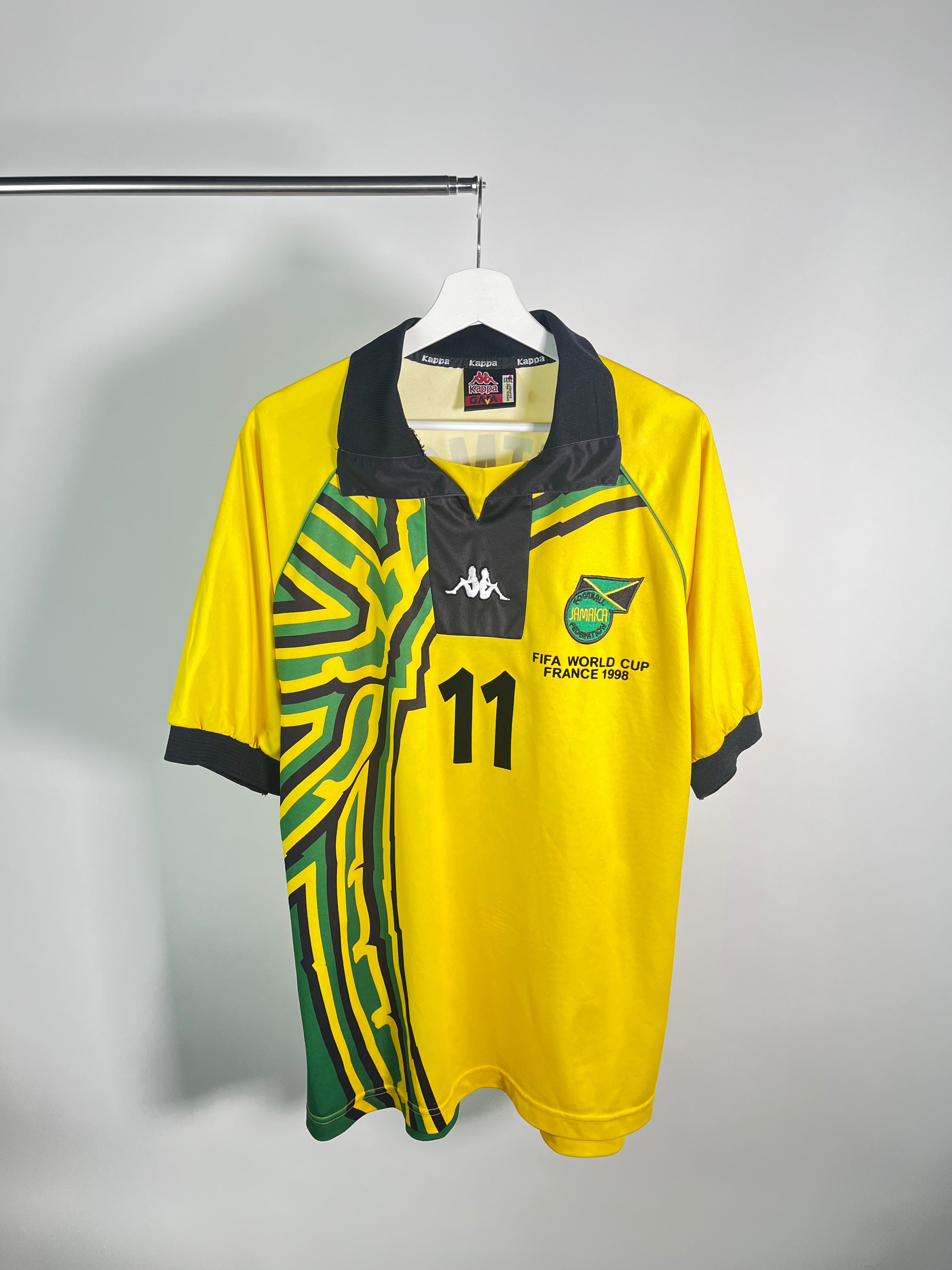 Jersey Jamaica Local 1998 2001 *Mundial Francia* Theodore Whitmore (XL)